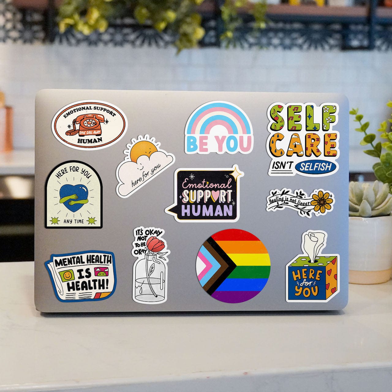  Mental Health Awareness Sticker 11 Pack - Big Moods x Active Minds、mySite、elrpsem3k