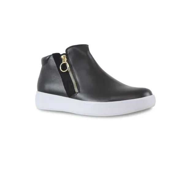  Munro Women's Viera Mid Sneaker - Black、mySite、preschool7hills