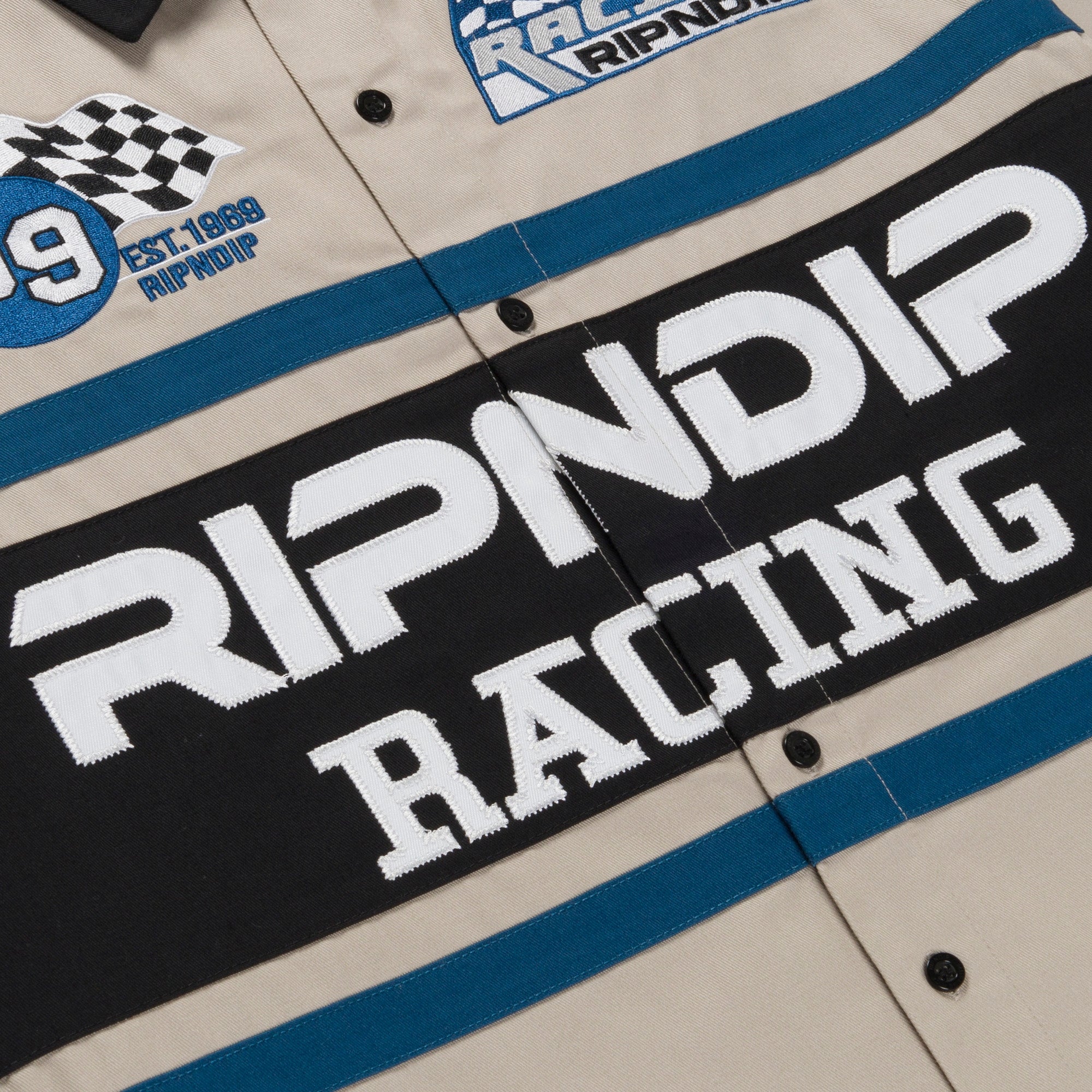  Ripnrace Button Up Shirt (Off White)、mySite、merchandisen