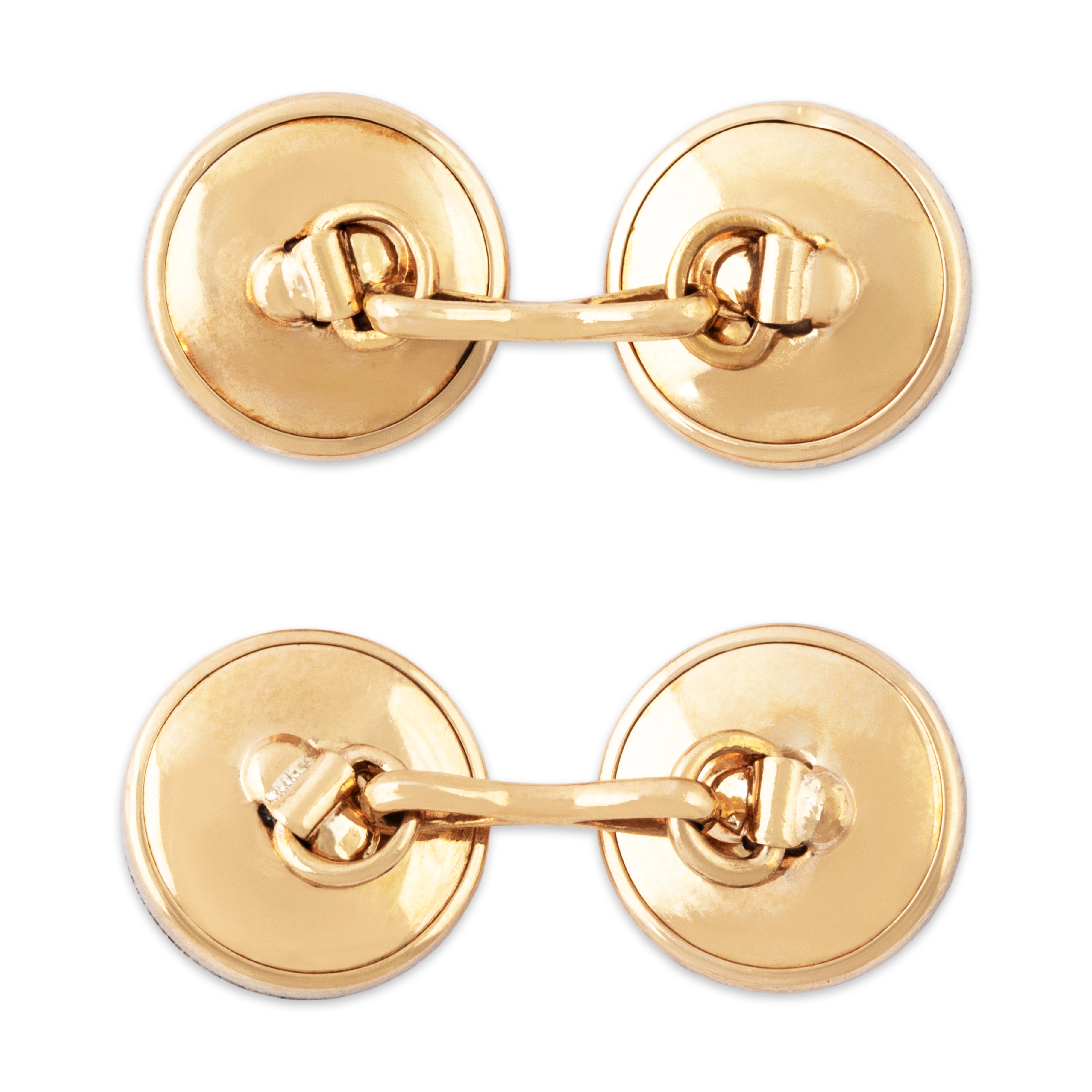 Antique Art Deco Larter & Sons 14k Yellow Gold & Platinum Onyx Pearl Cufflinks、mySite、hinf8tx79