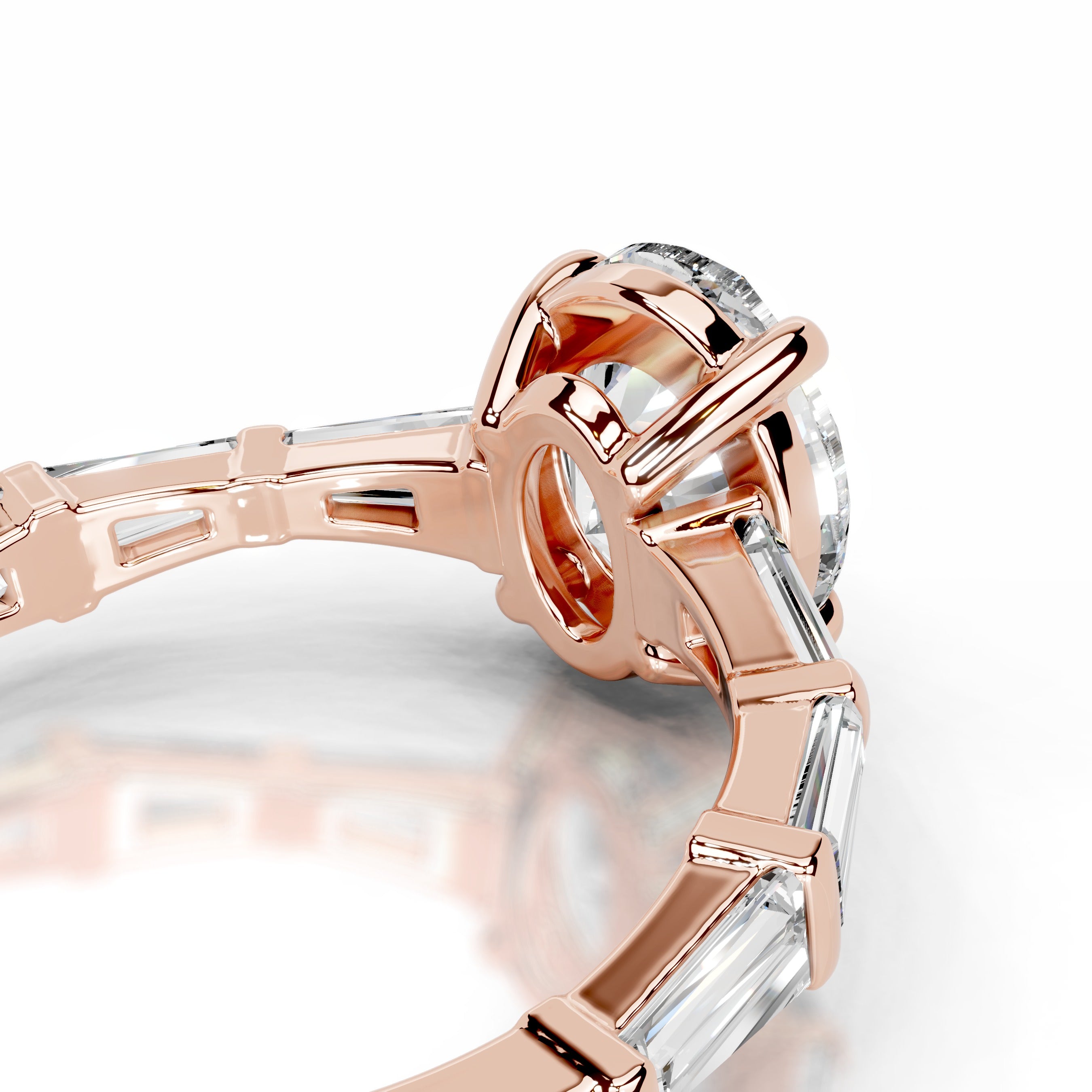 Calandra Diamond Engagement Ring - 14K Rose Gold、mySite、hinf8tx79