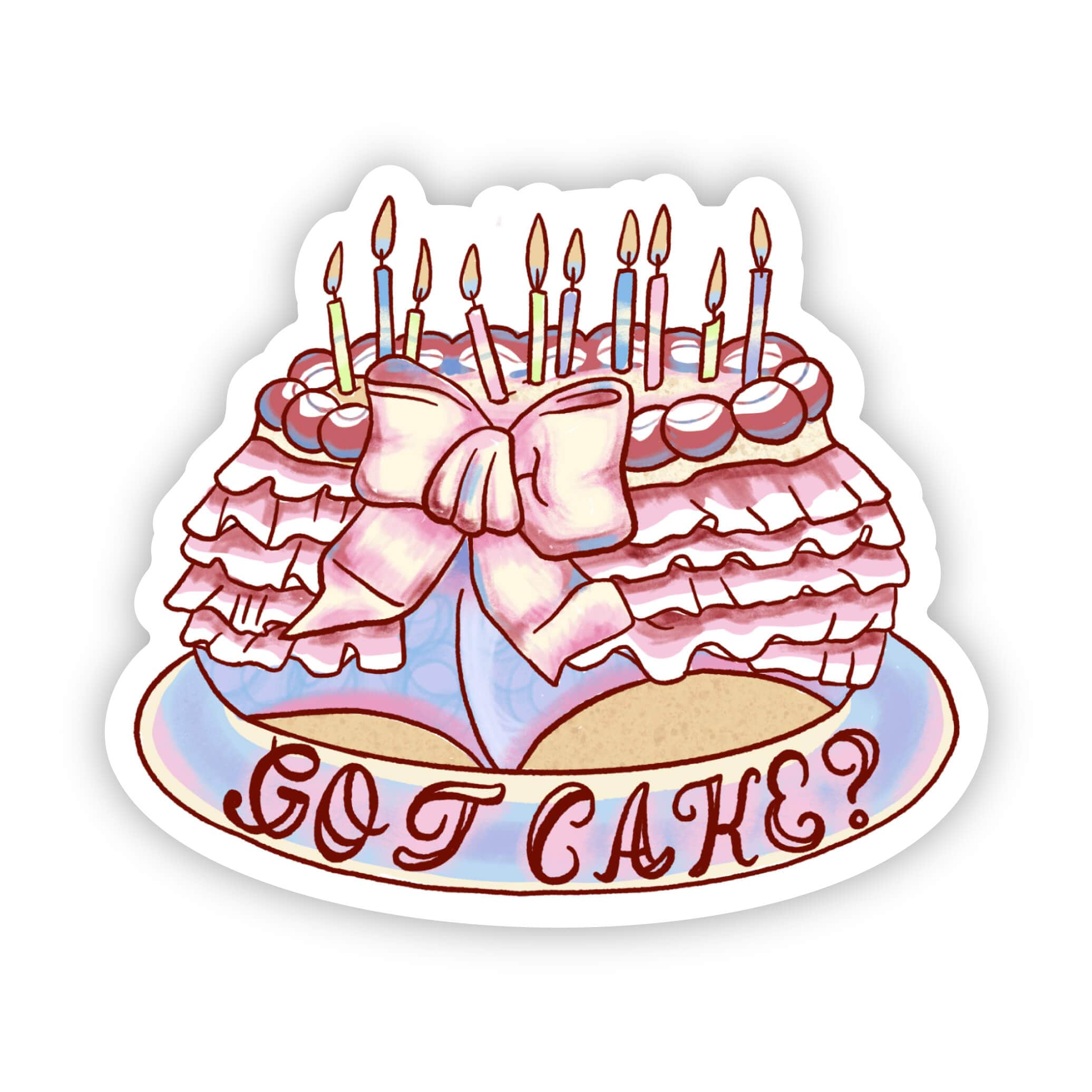  Got cake food pun sticker、mySite、ghnorth