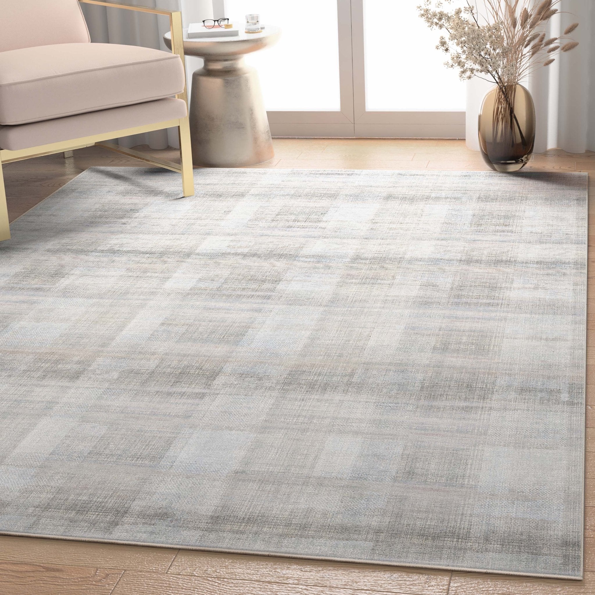 Parquet Abstract Plaid Beige Flatweave Rug、mySite、gigharbornorthrealestate
