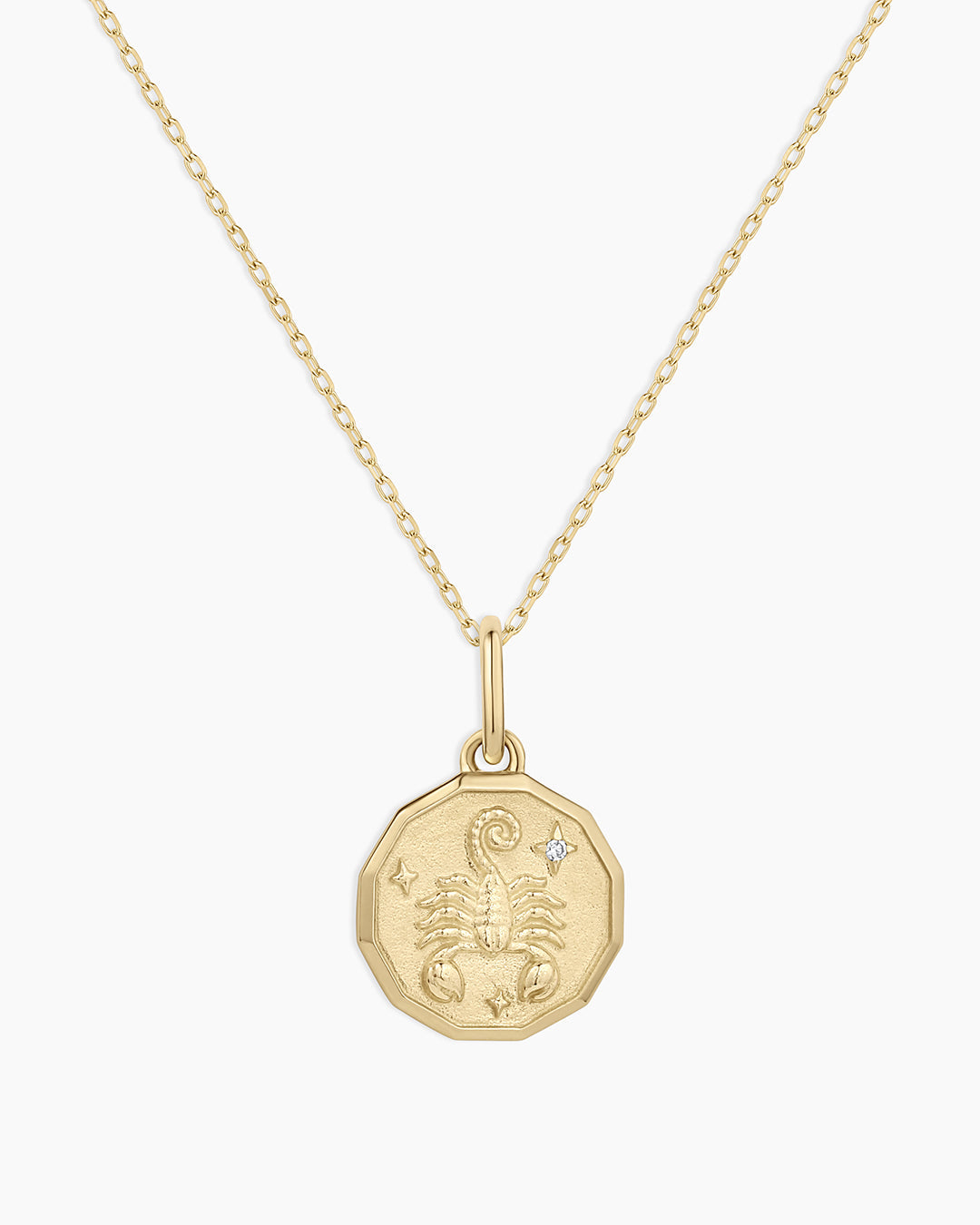 Diamond Zodiac Coin Charm Necklace、mySite、hinf8tx79