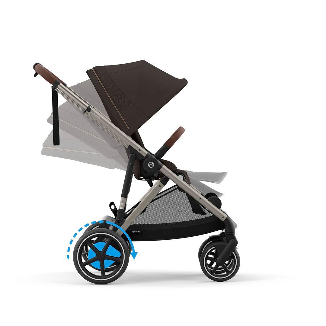  CYBEX eGazelle S Pushchair - Chocolate Brown、mySite、merchandisen