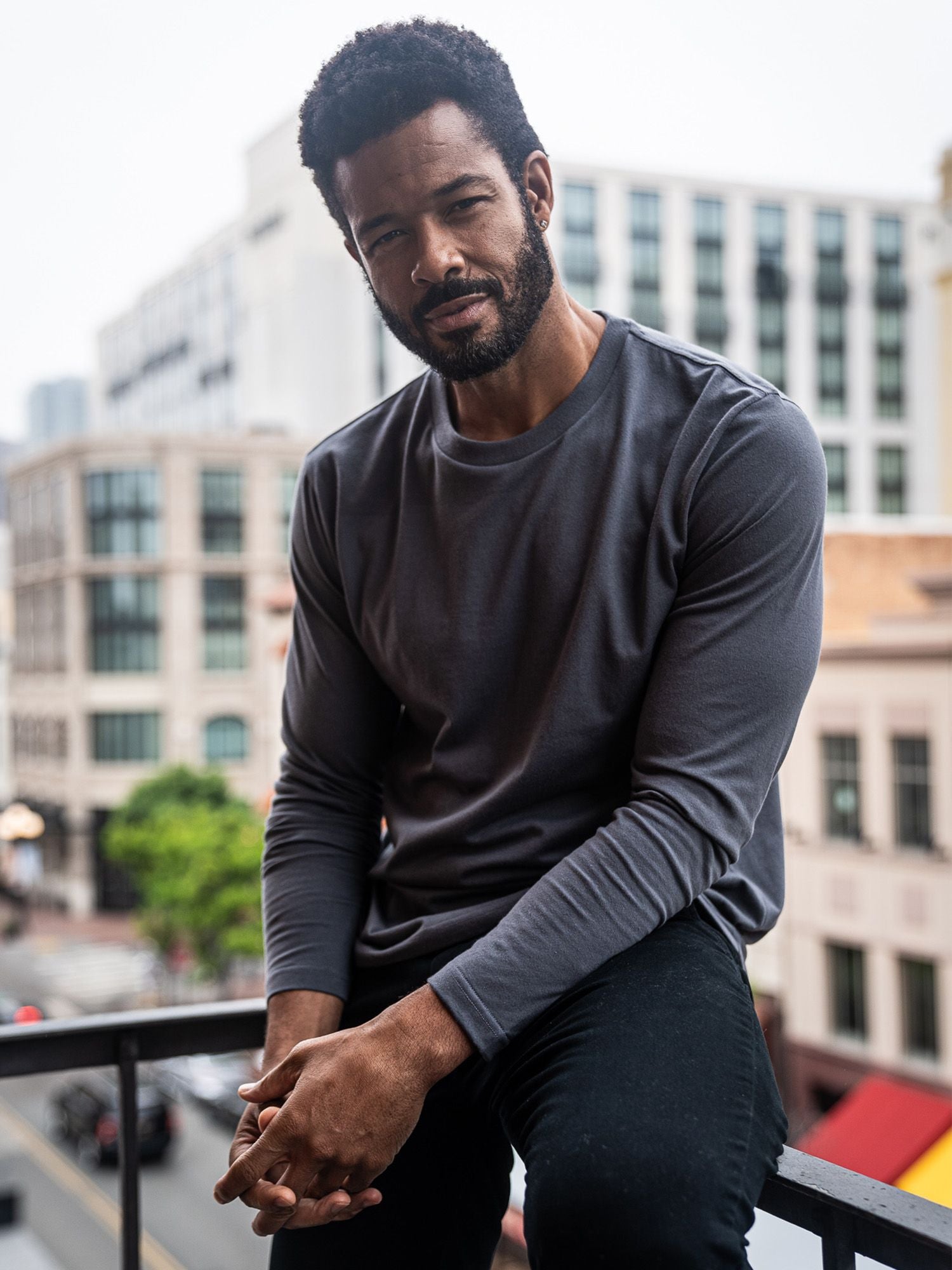  Graphite Long Sleeve Crew Neck、mySite、ghnorth