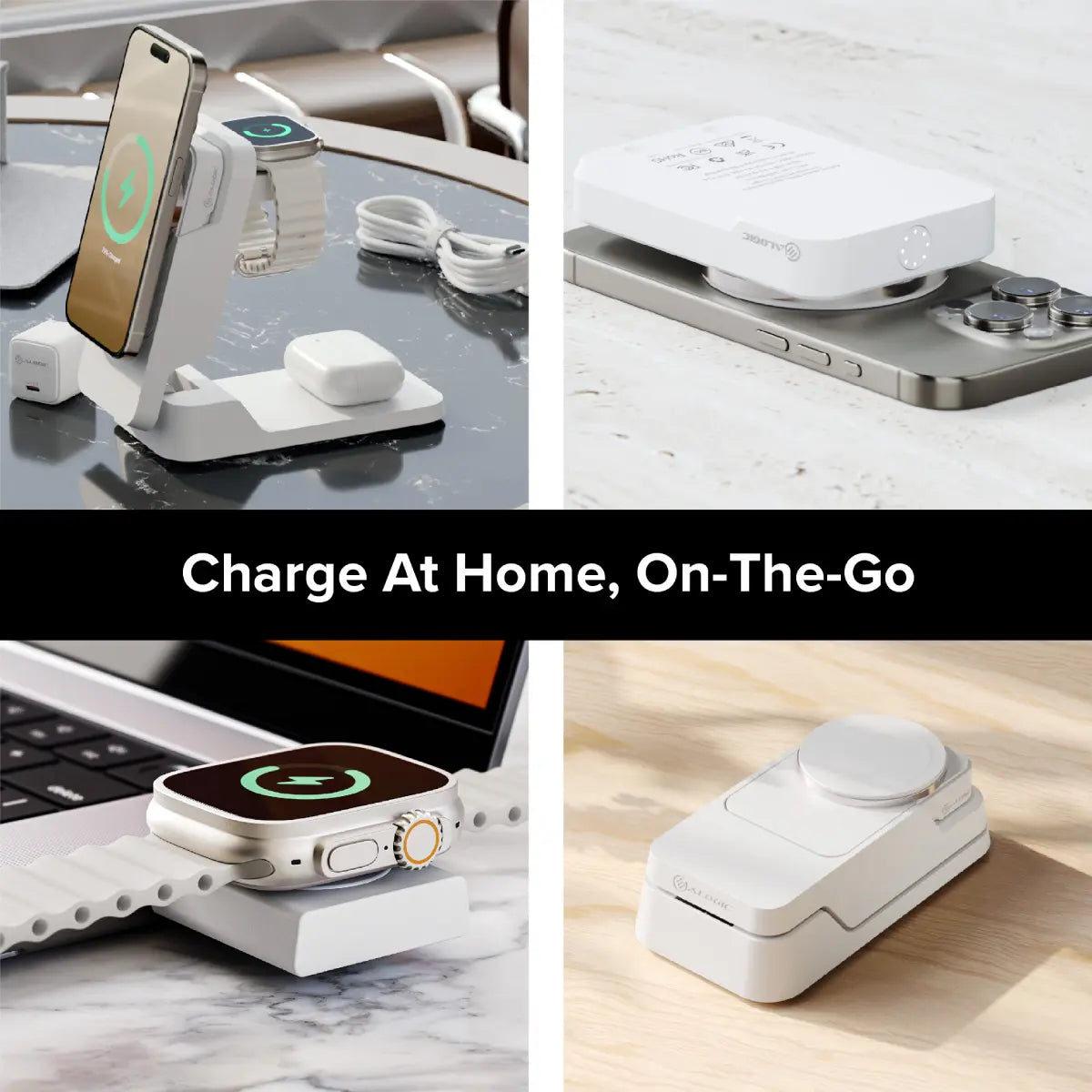 Matrix Ultimate 3-in-1 Wireless Charger with 5,000mAh MagSafe Power Bank - Global Edition、mySite、fannypackpong