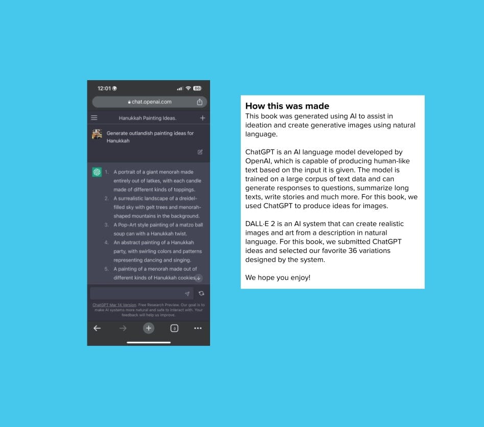 Art JudAIca Coffee Table Book with ChatGPT and DALL·E 2、mySite、topwebapps