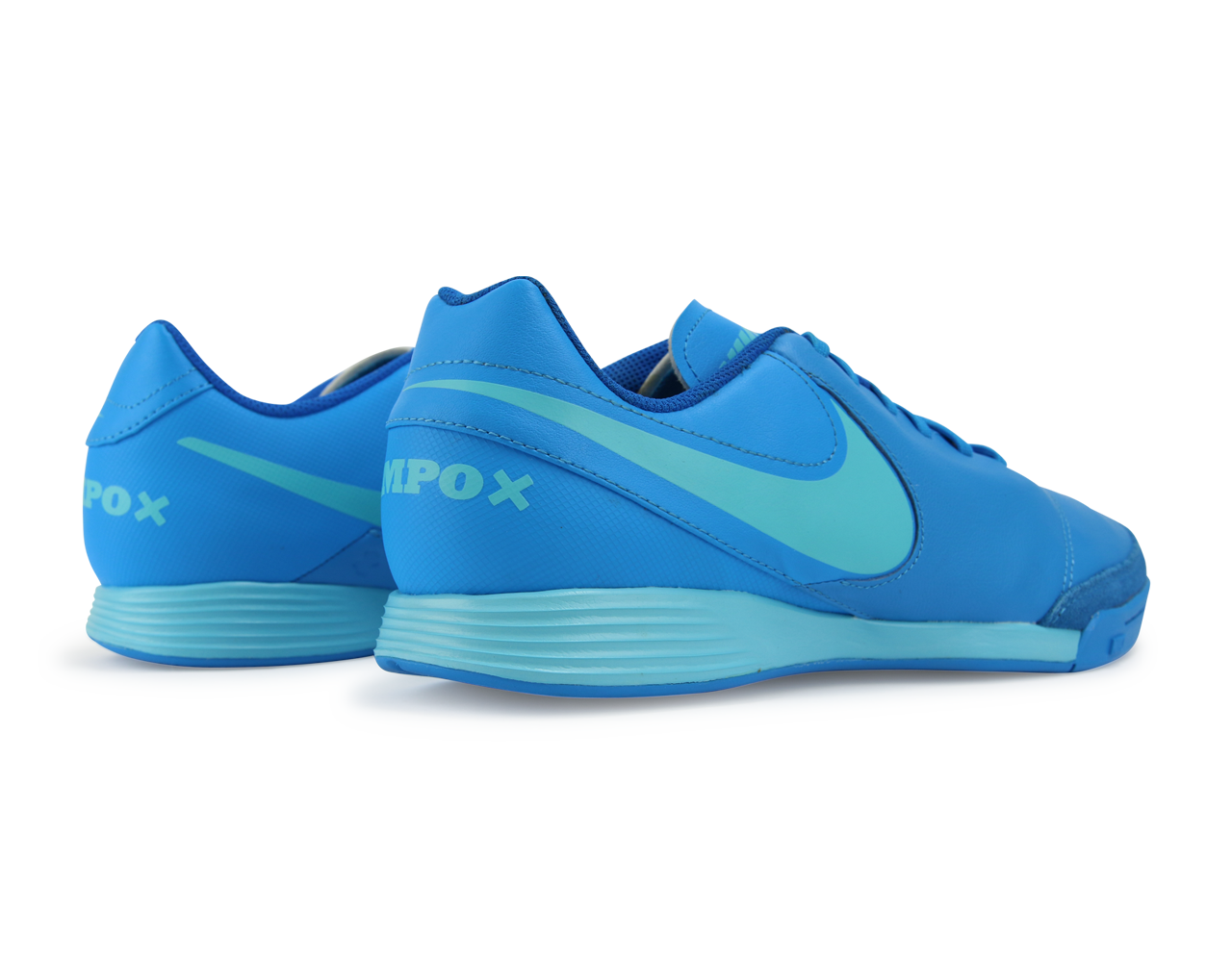 Nike Men's Tiempo Genio II Indoor Soccer Shoes Blue Glow/Polarized Blue/Soar、mySite、bottomscart