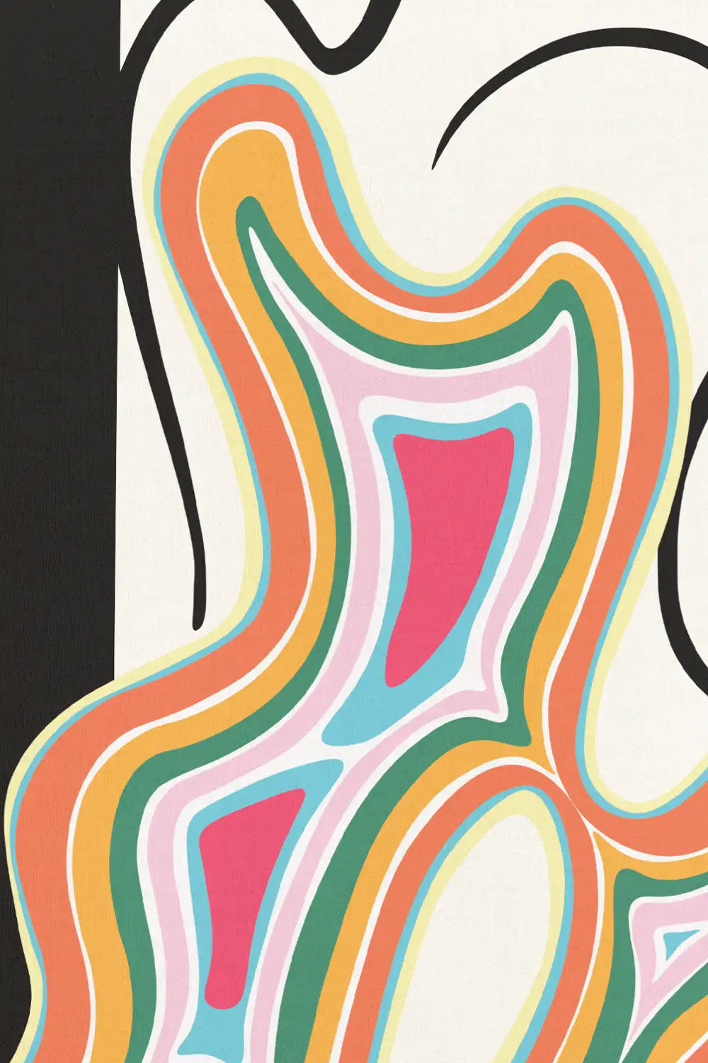 Abstract Canyon Geometric Art Print、mySite、gigharbornorthrealestate