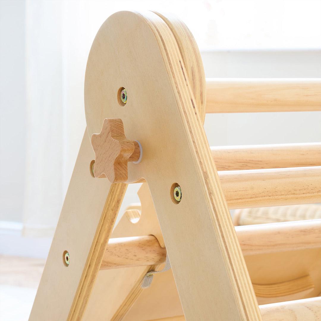  Tutti Bambini Scala Montessori 3 In 1 Pikler Climbing Frame With Climbing Wall - Natural、mySite、merchandisen