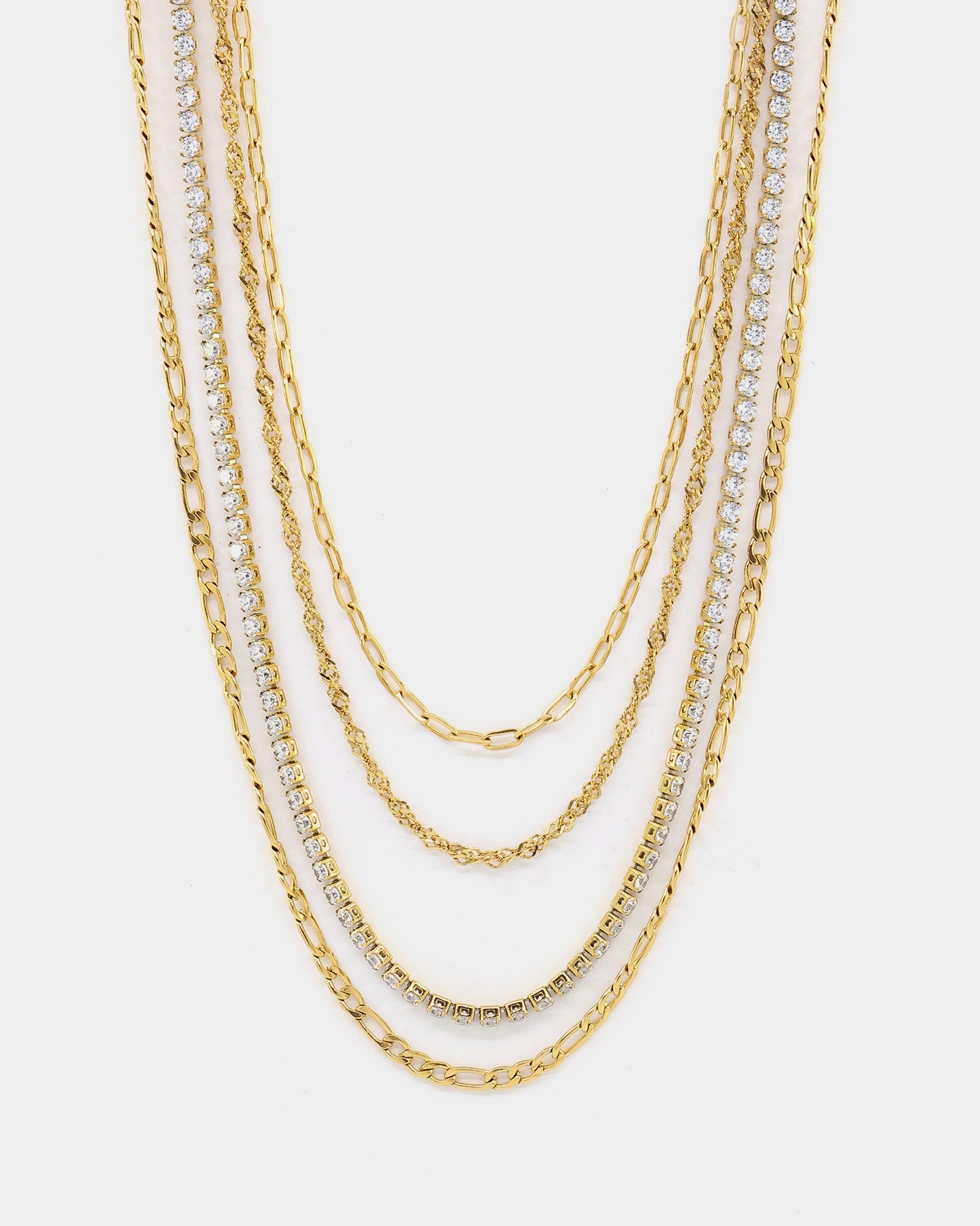 Raising Hell Women's 4 Chain Customisable Clasp Gold、mySite、zt4zffjzw