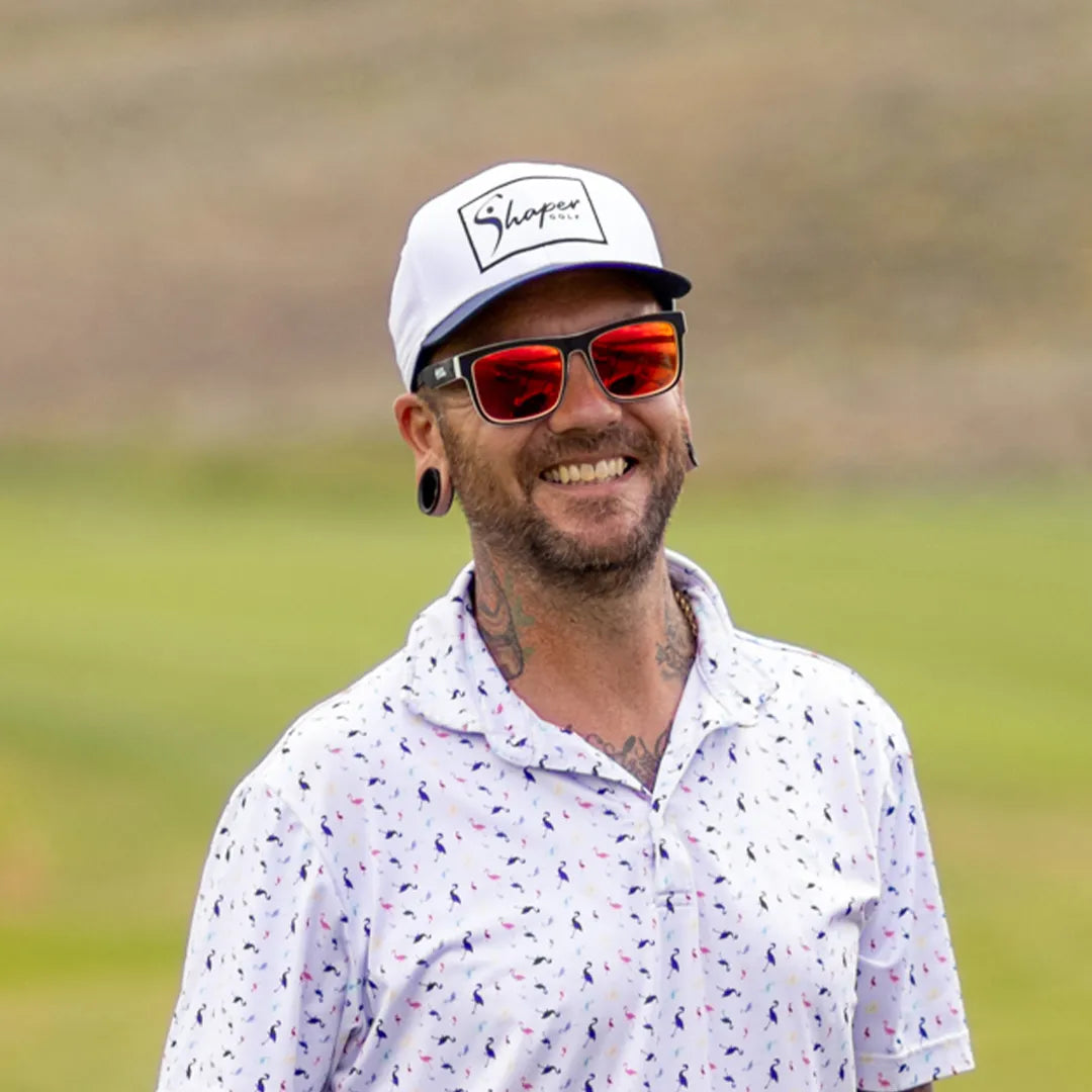 Shaper Golf Rectangle Patch Snapback - White/Navy、mySite、i-lightchina