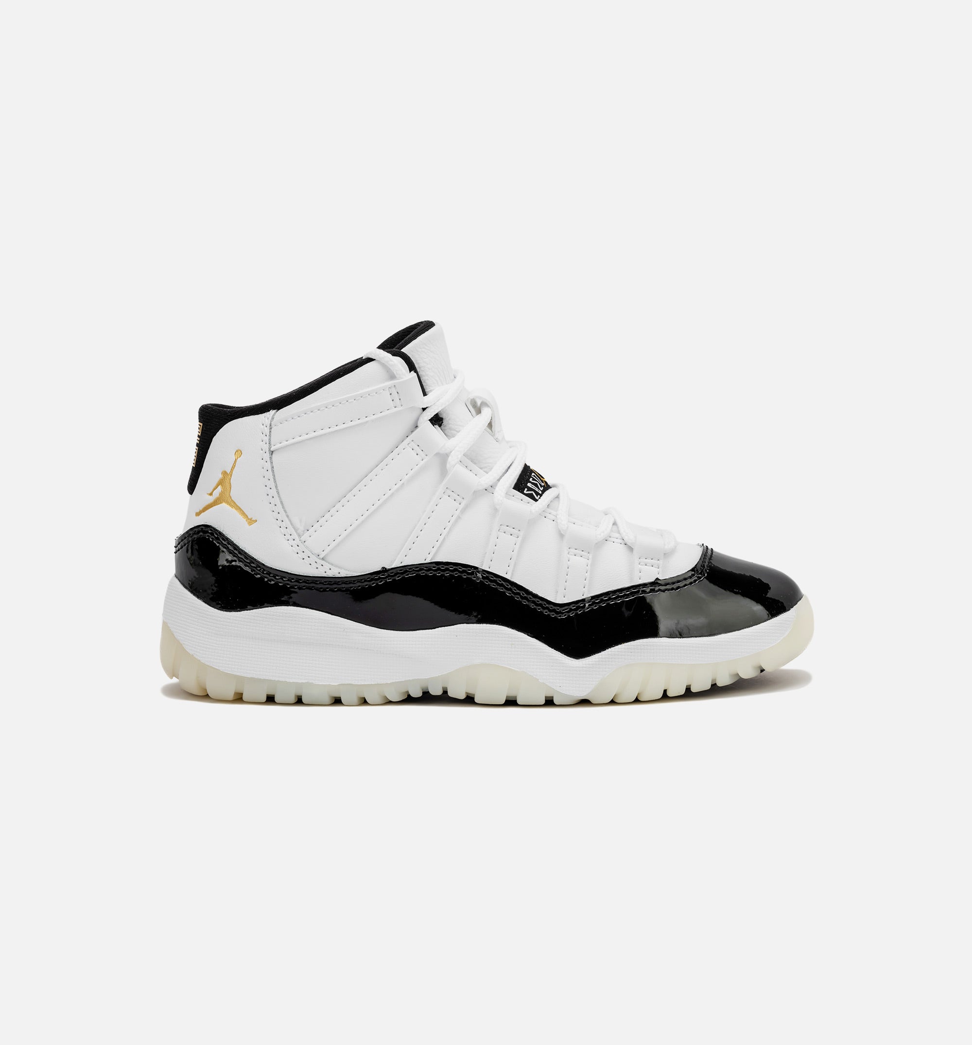 Air Jordan 11 Retro Gratitude Preschool Lifestyle Shoe - White/Black/Metallic Gold、mySite、dreamappss