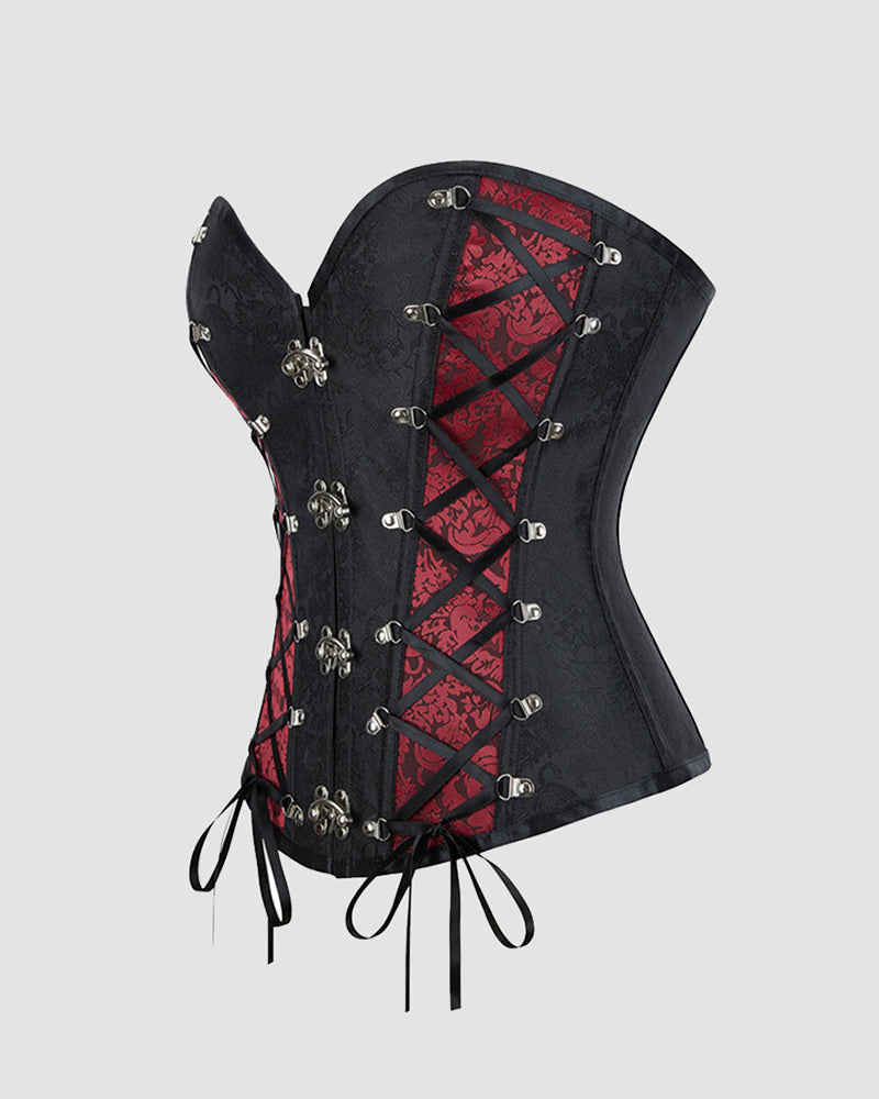 1980s 12 Boned Cotton Gothic Corset、mySite、bengalsvssteelers