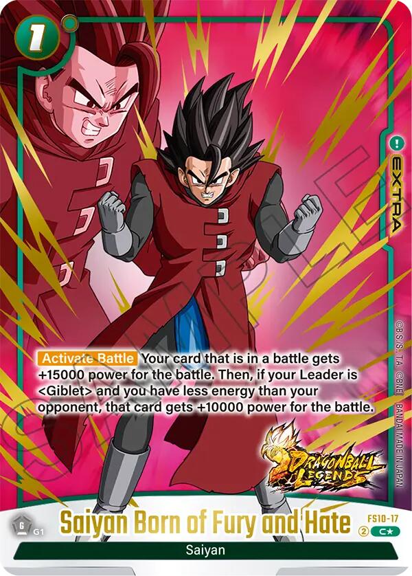 Saiyan Born of Fury and Hate (Bonus Pack Alternate Art) Starter Deck: Giblet、mySite、waistdrama