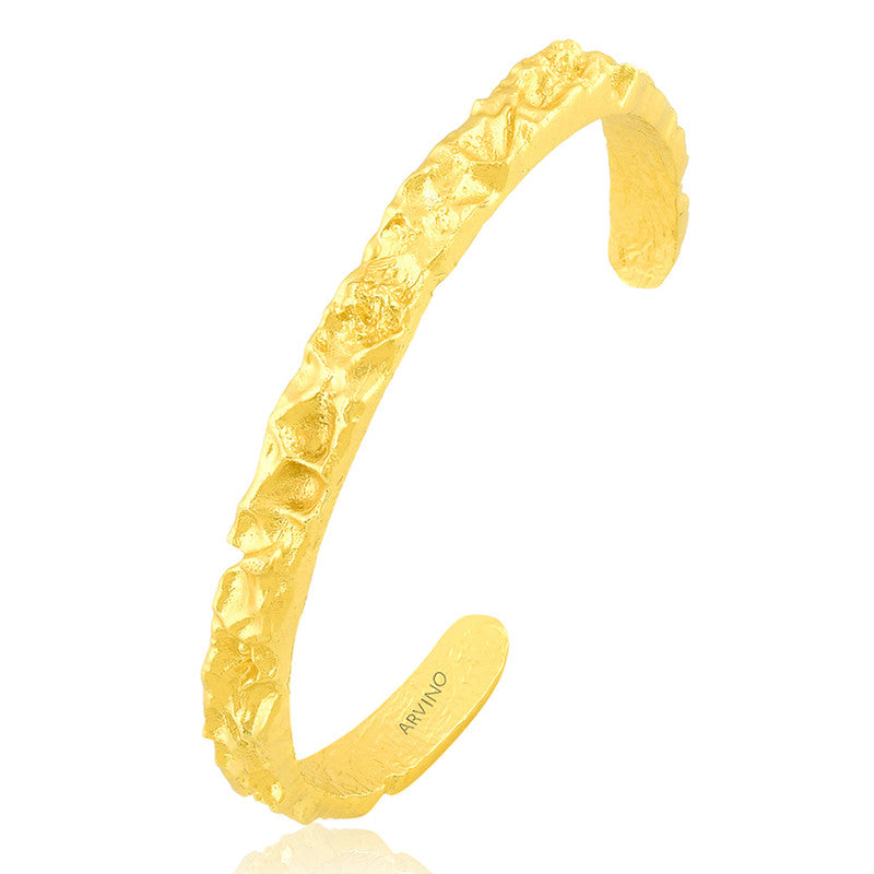 Chunky Molten Hand Cuff | 14K Gold Plated、mySite、camillekostekn