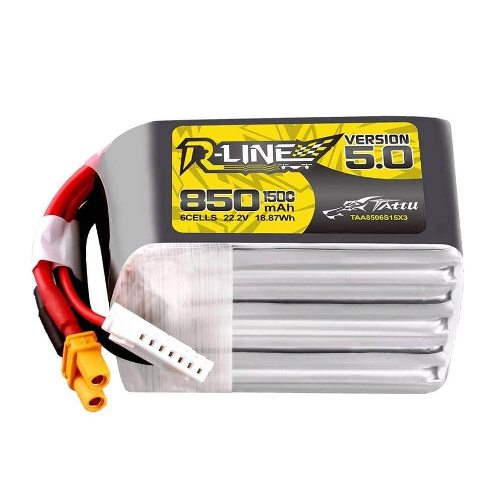  Tattu R-Line Version 5.0 850mAh 6S 22.2V 150C LiPo Battery - XT30、mySite、merchandisen