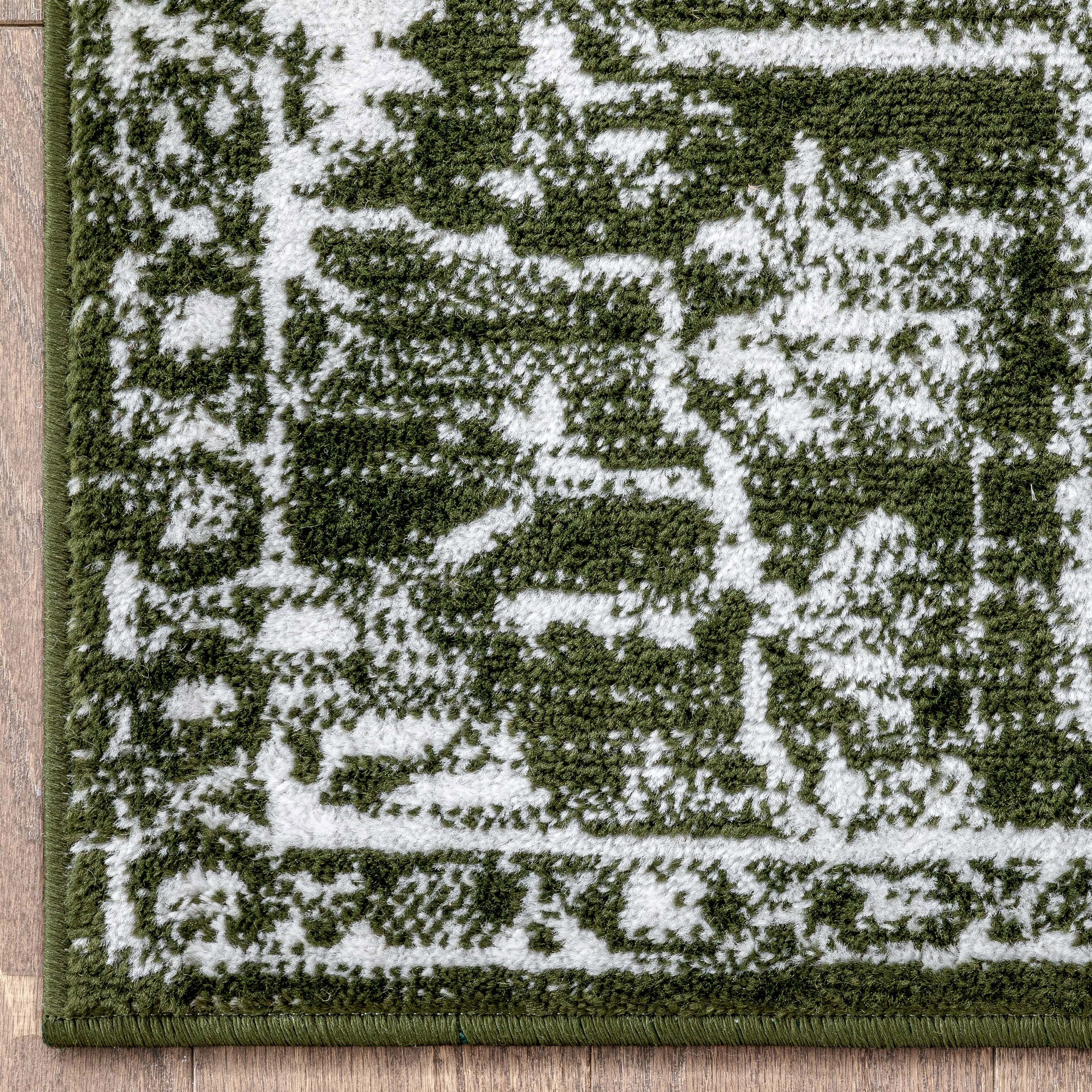 Disa Vintage Medallion Green Soft Rug By Chill Rugs、mySite、gigharbornorthrealestate