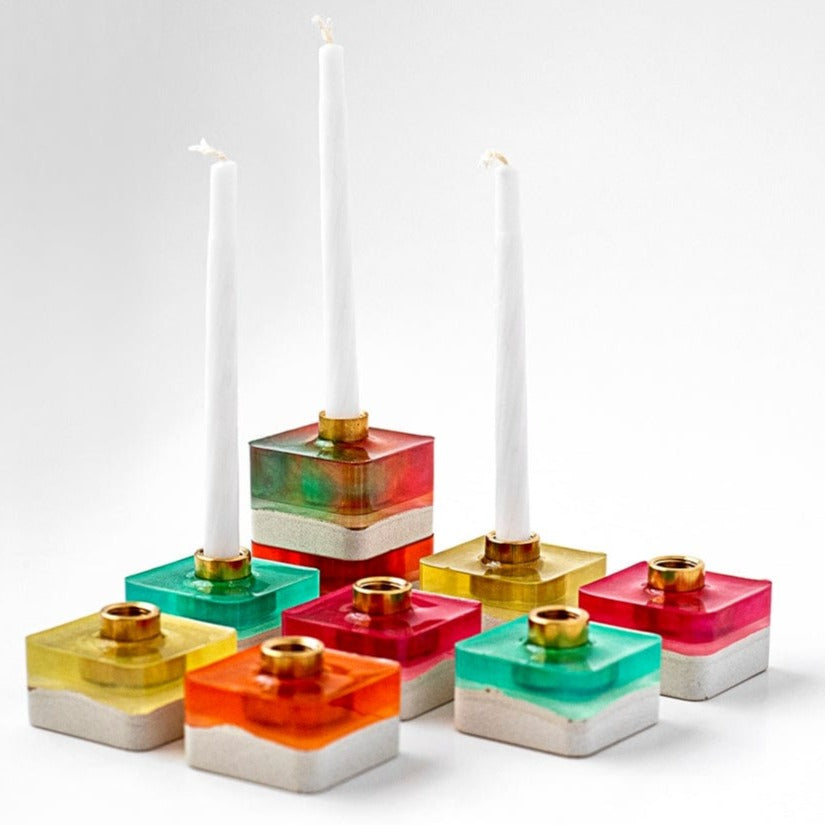 Colorful Cubes Menorah by Israel Museam、mySite、topwebapps