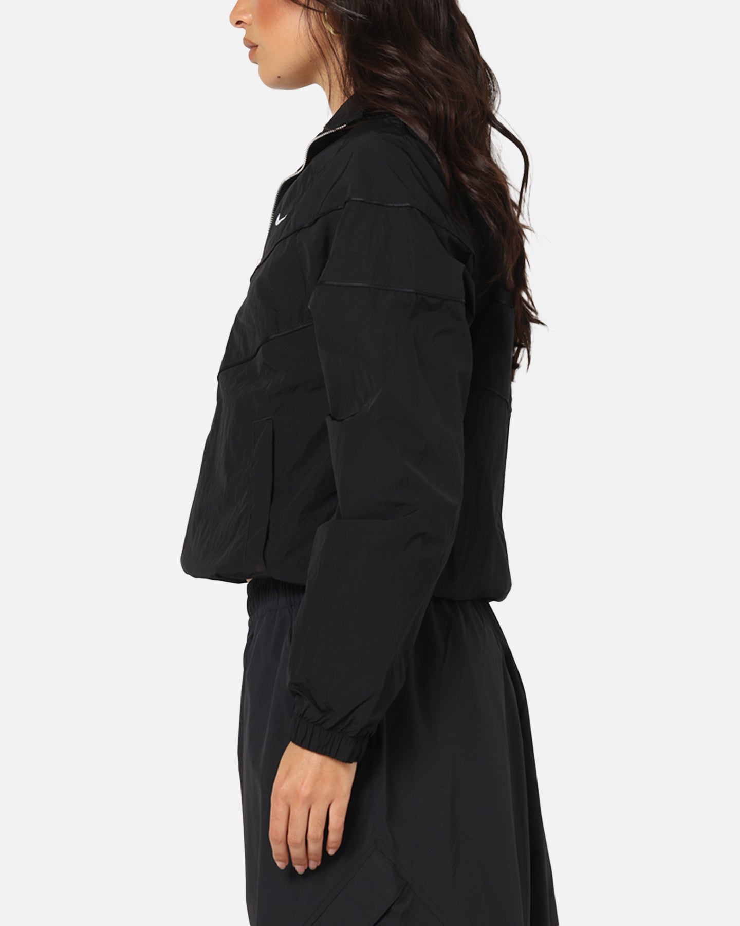 Nike Women's Sportswear Loose UV Woven Full-Zip Jacket Brown/Black、mySite、zt4zffjzw