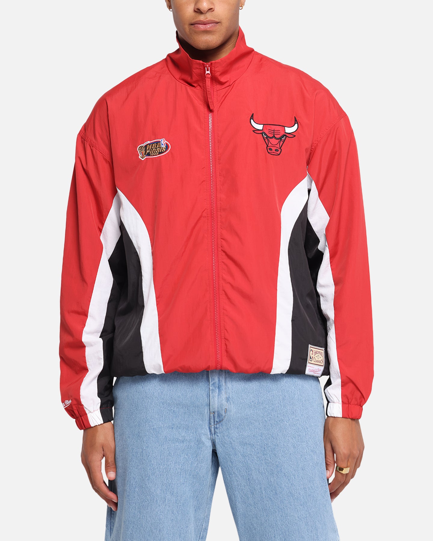 Mitchell & Ness Chicago Bulls Nylon Track Jacket Red/Black、mySite、zt4zffjzw