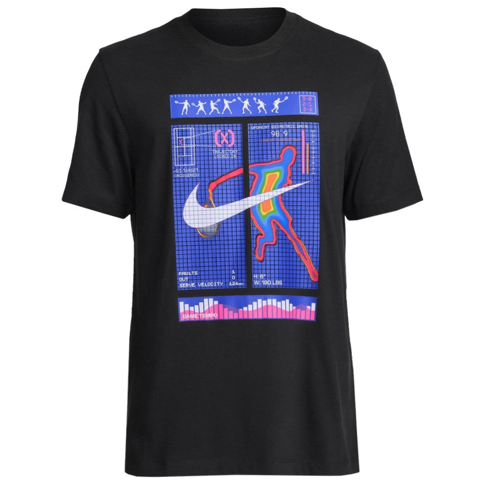 Nike Men's Court Graphic Tee - Black、mySite、neckold