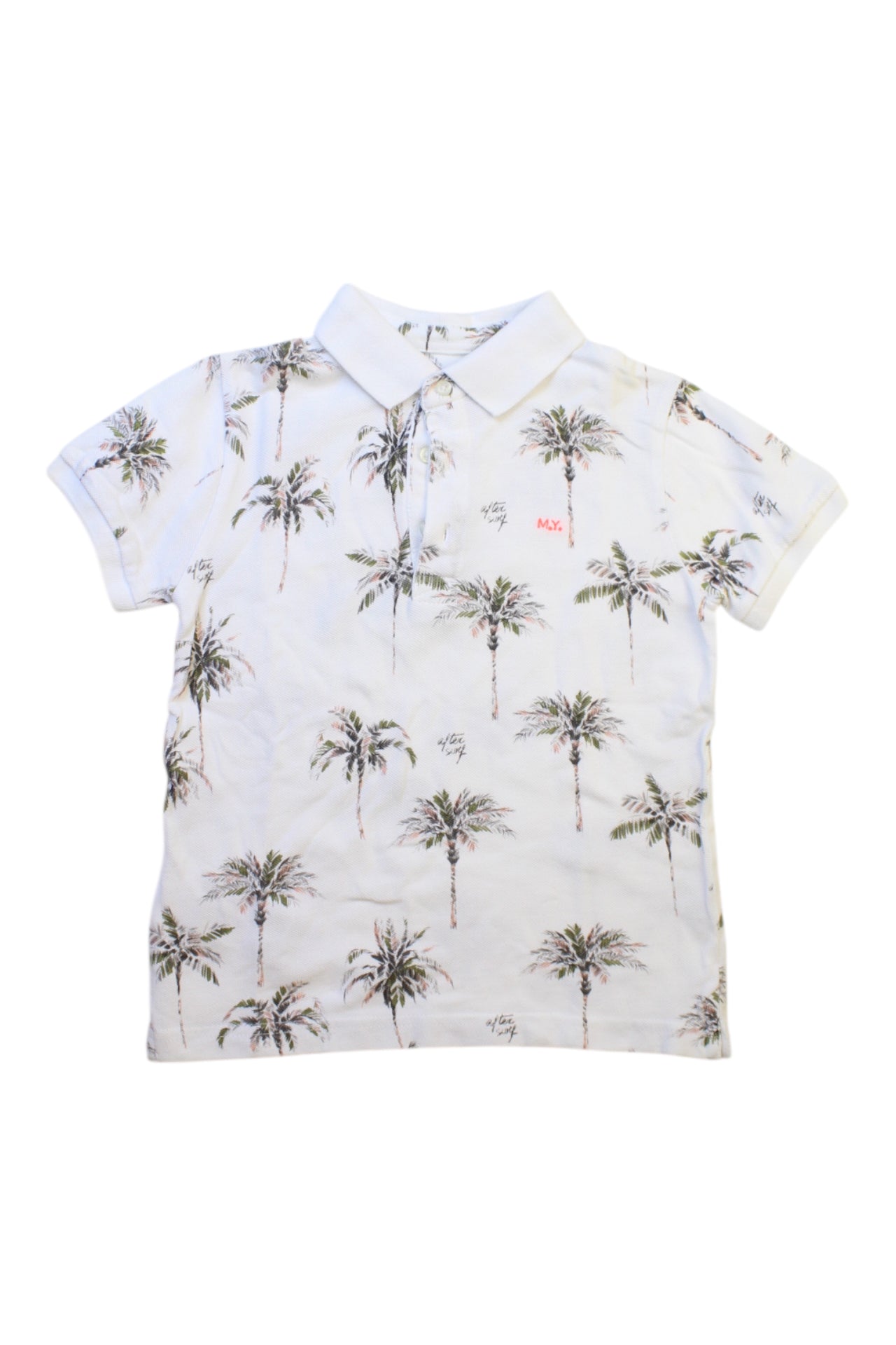 Mayoral Palm Tree Short Sleeve Polo - Size 5T、mySite、g9winljtr