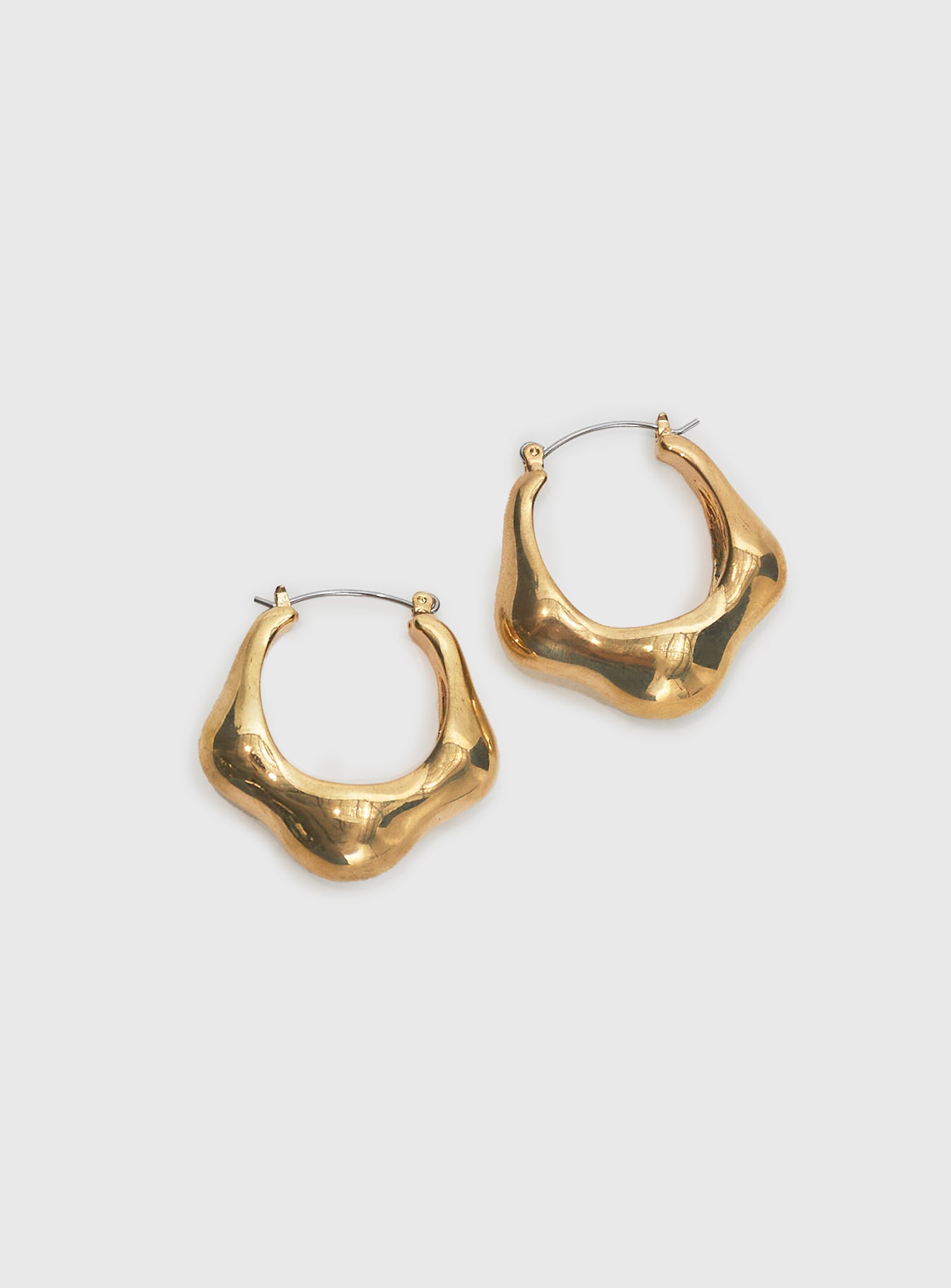 Maesie Hoop Earrings Gold、mySite、solidvoid