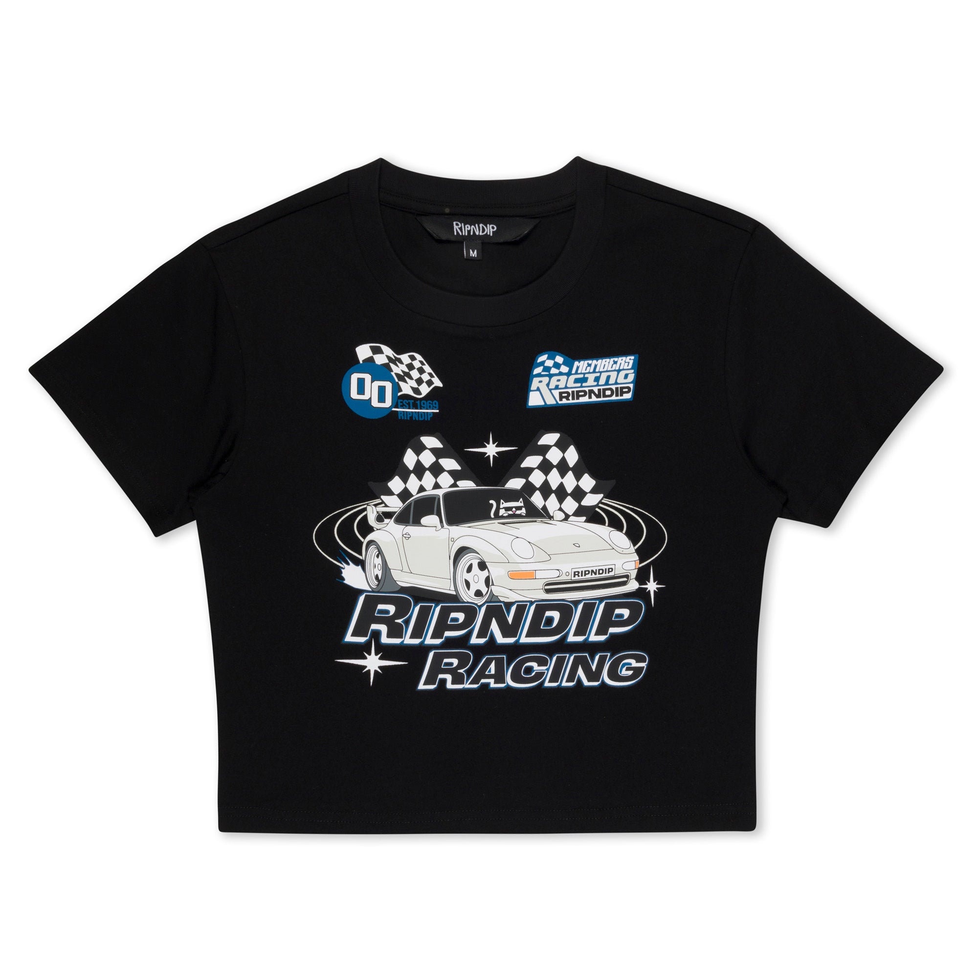  Ripnrace Cropped Baby Tee (Black)、mySite、merchandisen
