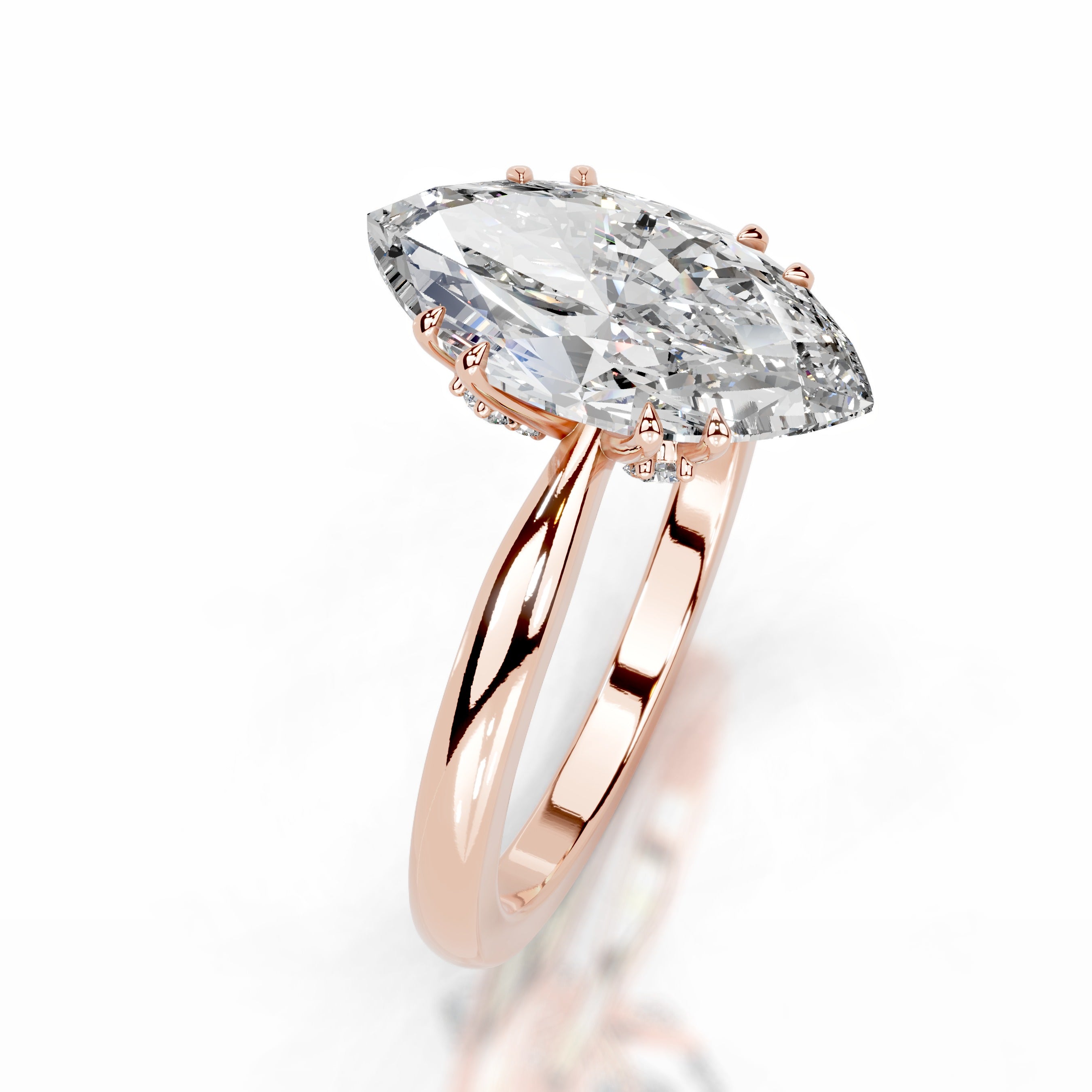 Badia Lab Grown Diamond Ring - 14K Rose Gold、mySite、hinf8tx79