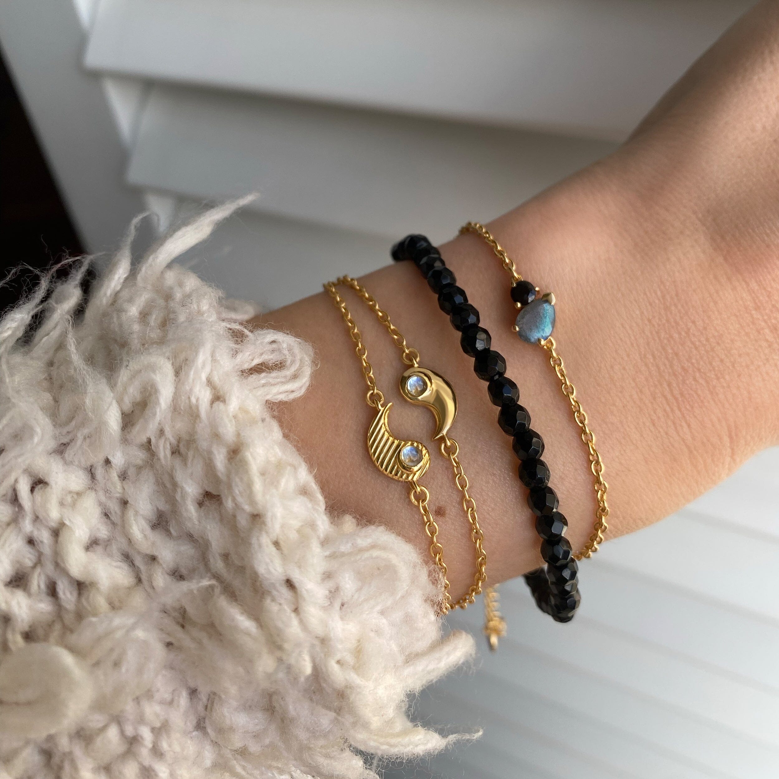 Black Obsidian T-Lock Beads Bracelet - Raise Your Vibrations、mySite、hinf8tx79