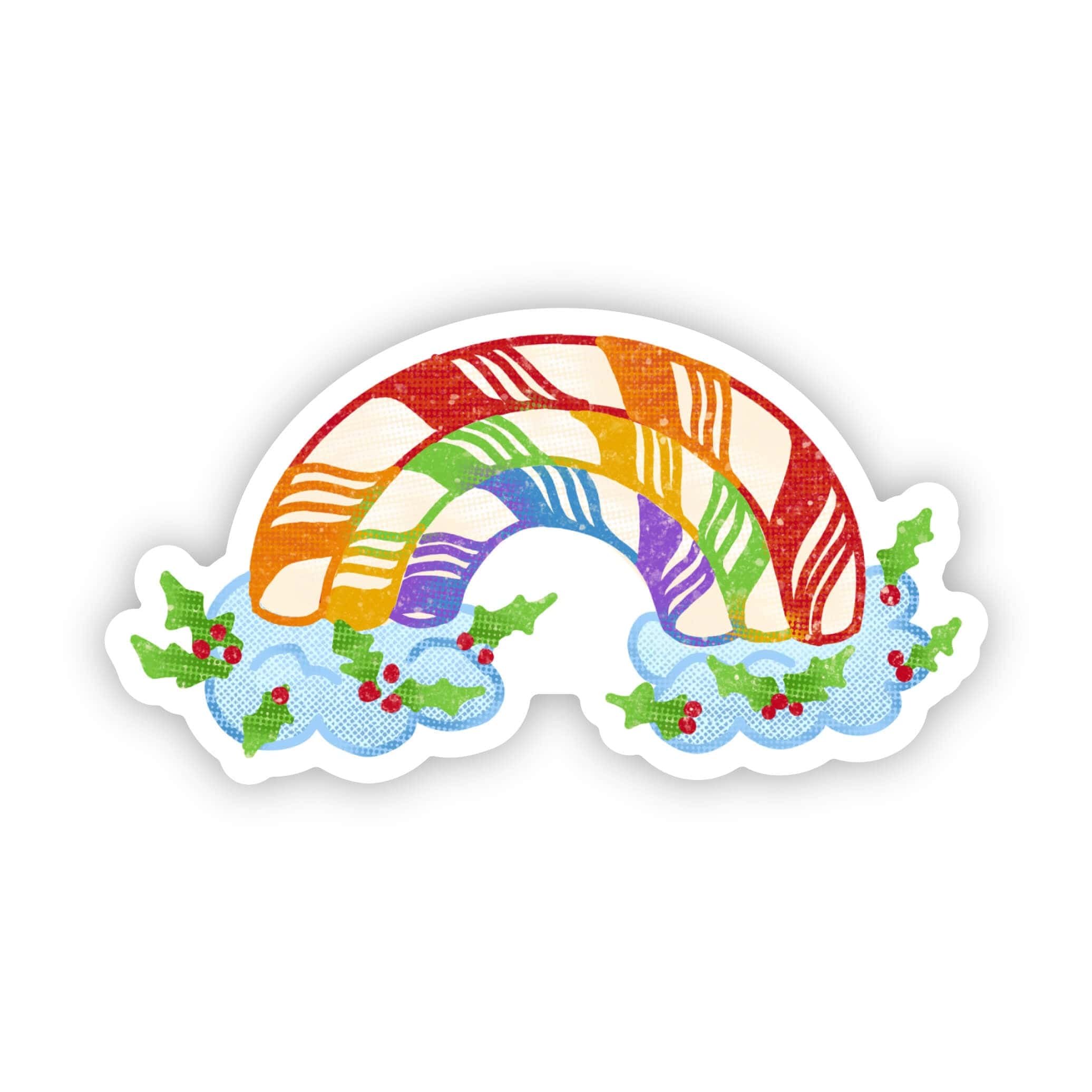  Candy Cane Rainbow Sticker、mySite、elrpsem3k
