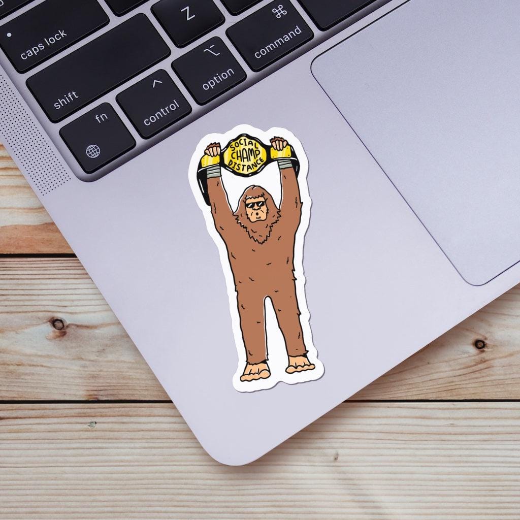  Social Distance Champ - Bigfoot Sticker、mySite、elrpsem3k