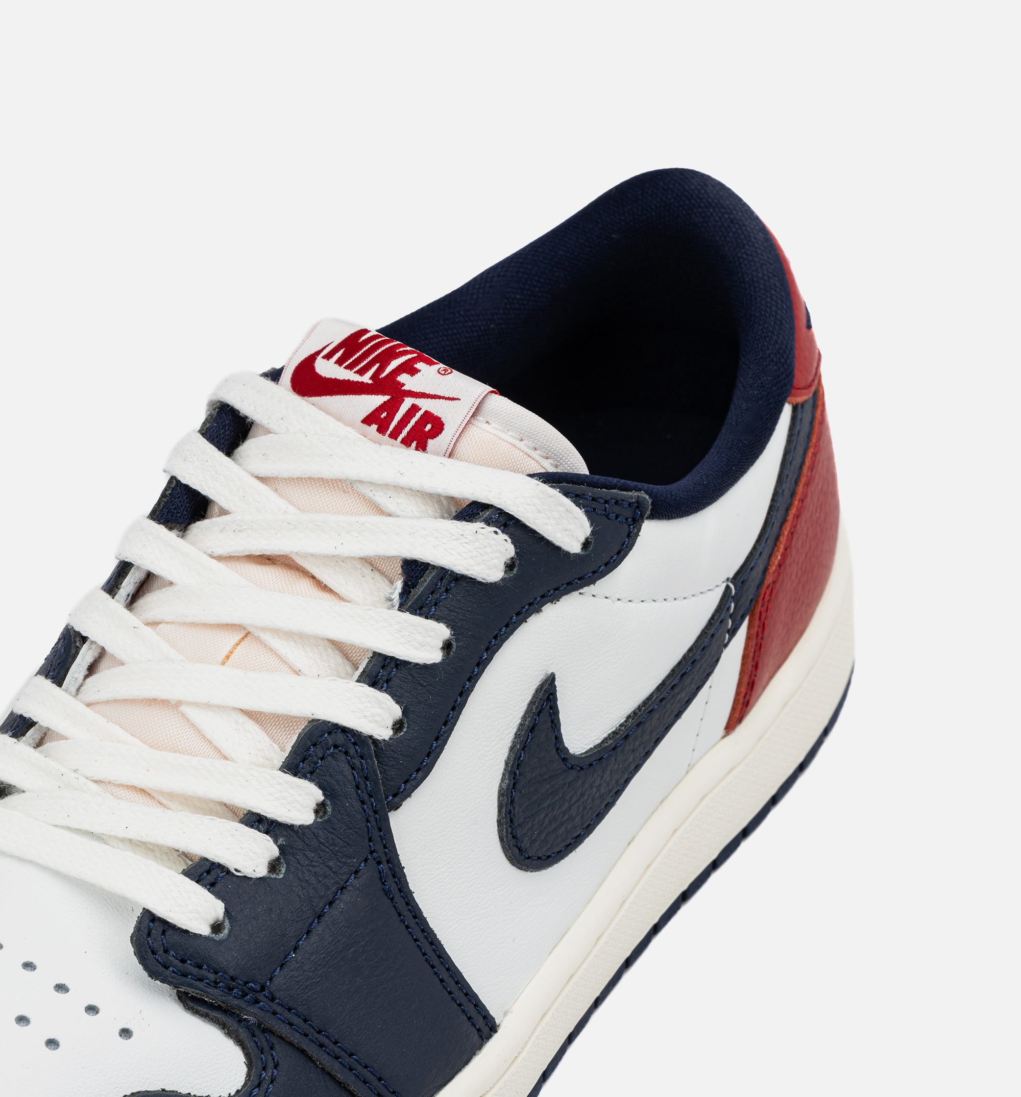 Air Jordan 1 Retro Low OG Howard University Mens Lifestyle Shoe - White/Gym Red/Midnight Navy/Neutral Grey/Sail/Muslin、mySite、dreamappss