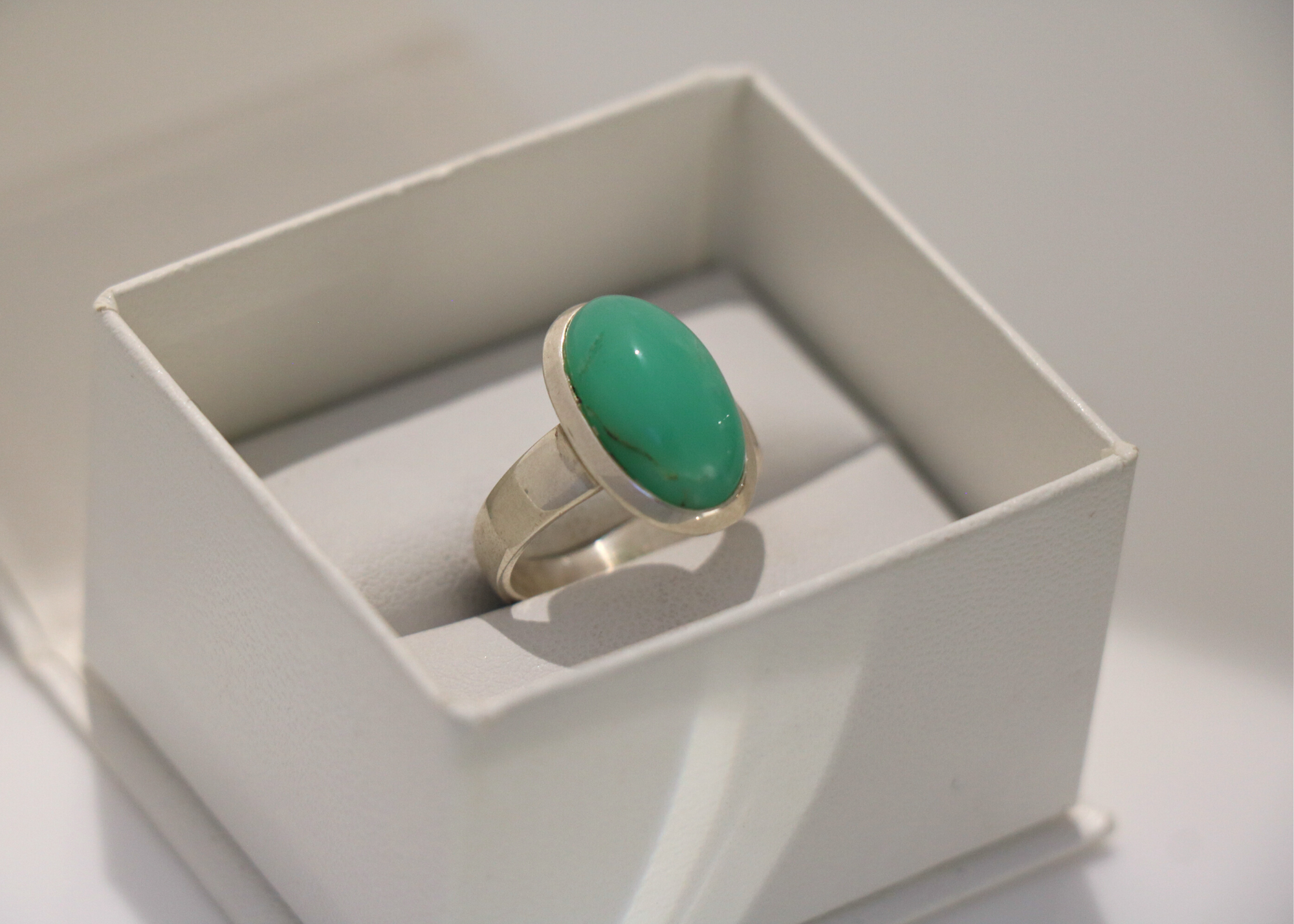 Oval Chrysoprase Ring (Sterling Silver)、mySite、topwebapps