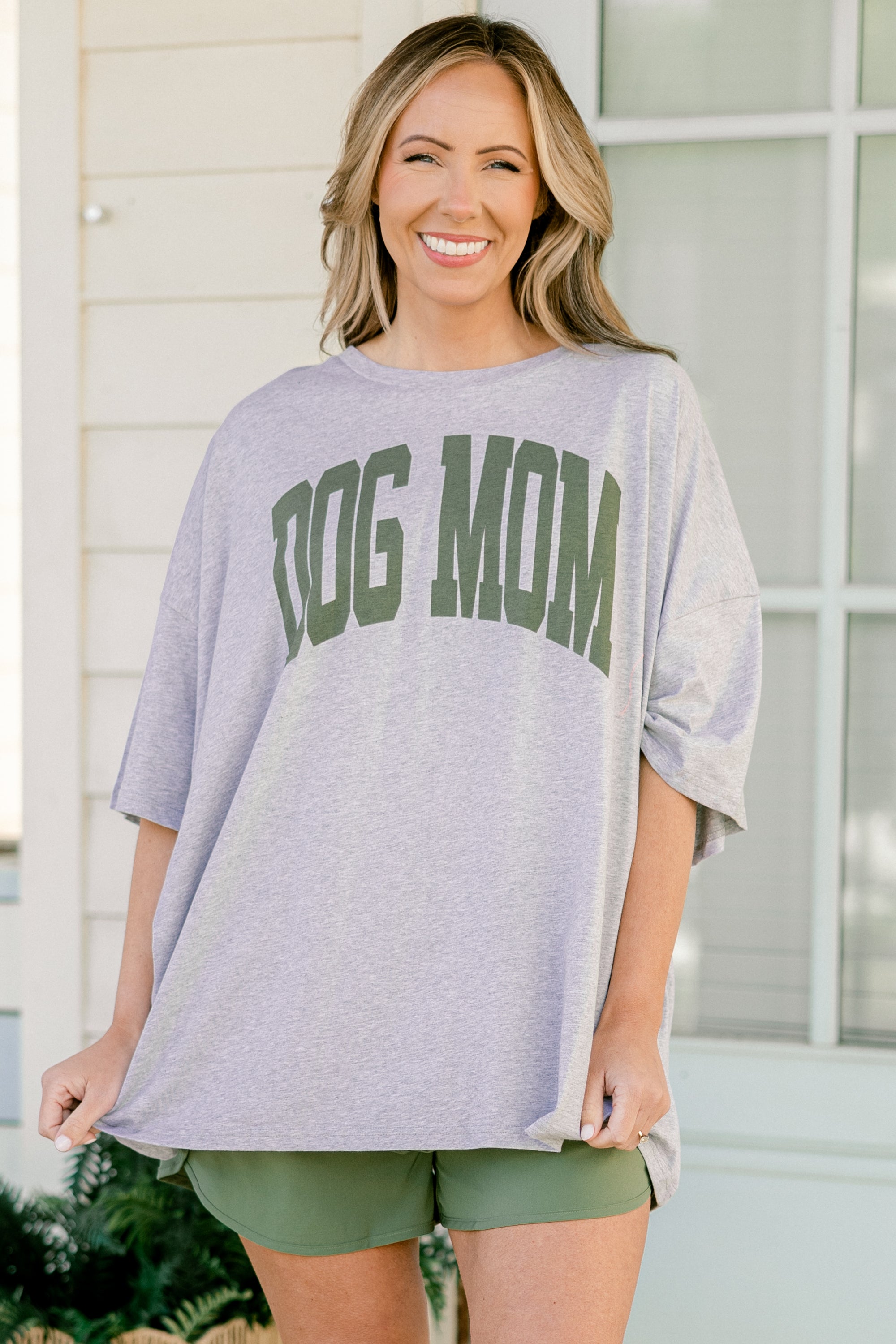  Dog Mom Boyfriend Tee, Heather Gray、mySite、justintrudeaud