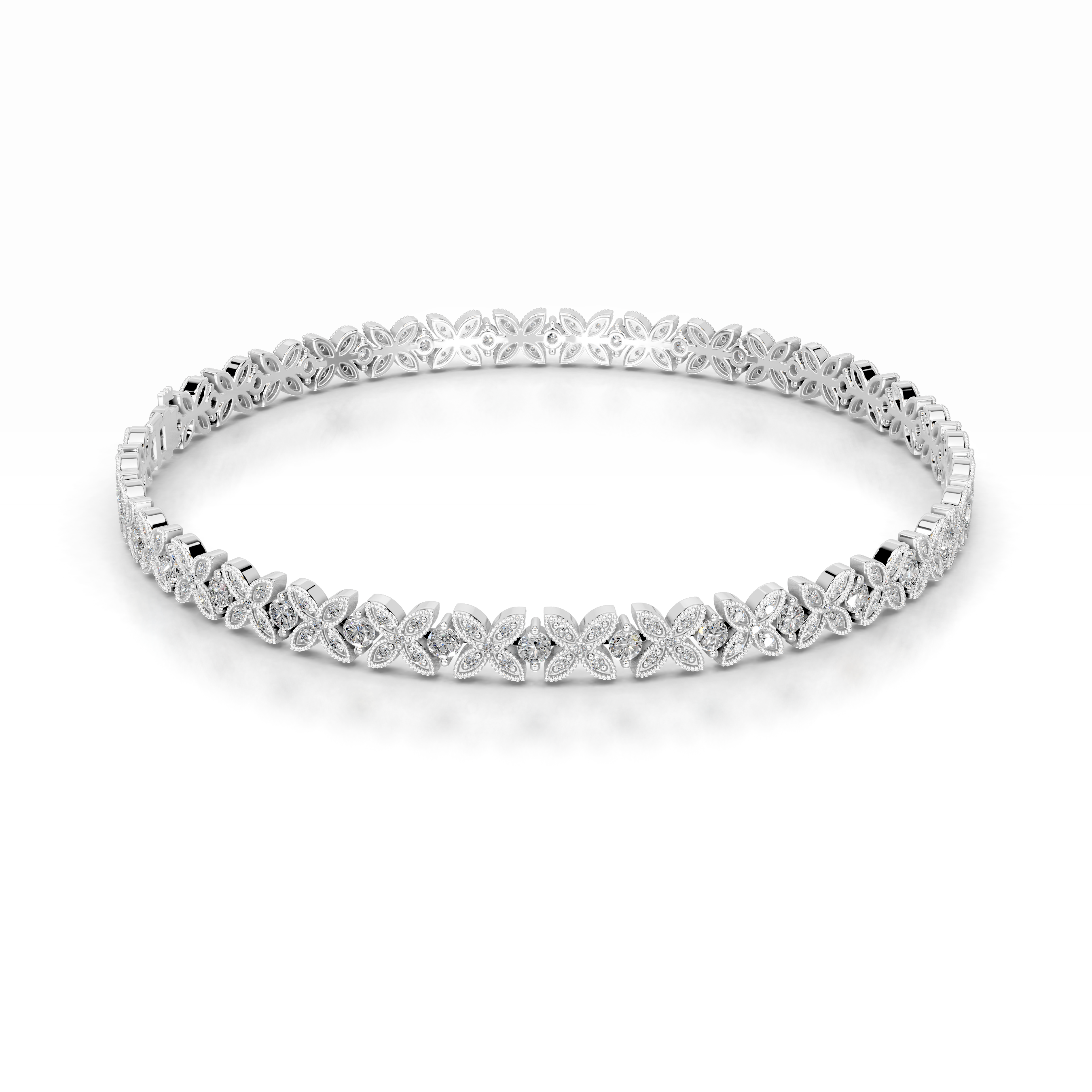 Kathleen Lab Grown Diamond Tennis Bracelet (2.5 Carat) -14K White Gold、mySite、hinf8tx79