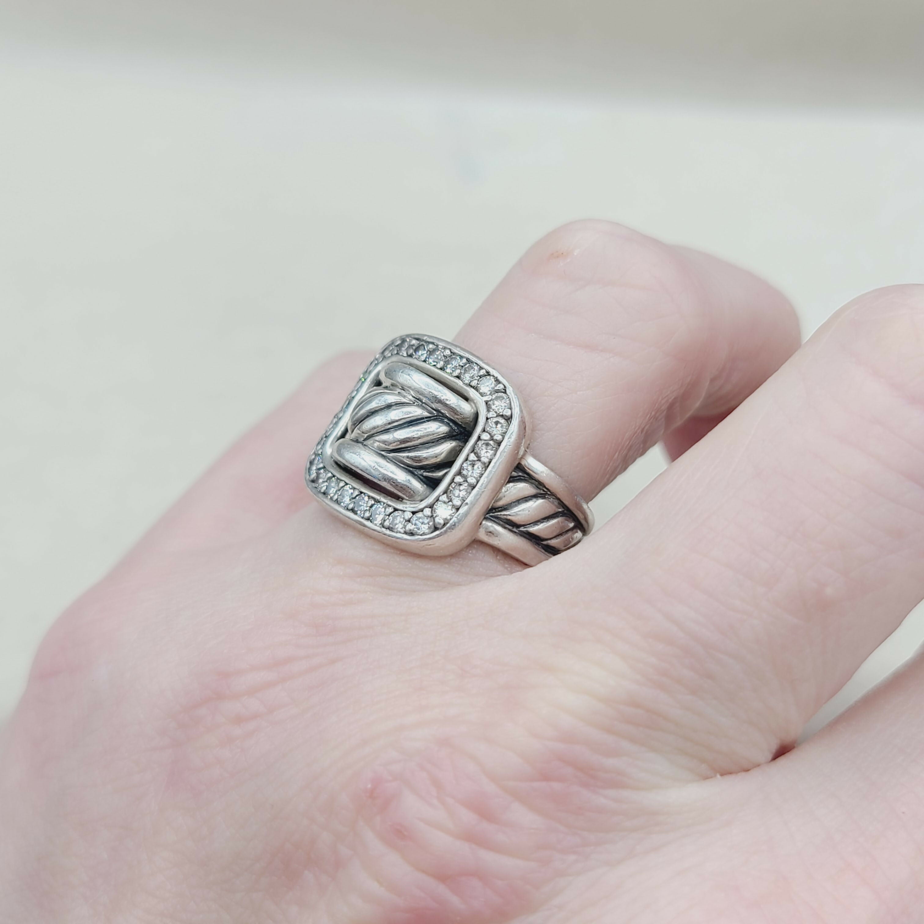 David Yurman Buckle Ring Large with Diamonds、mySite、hinf8tx79