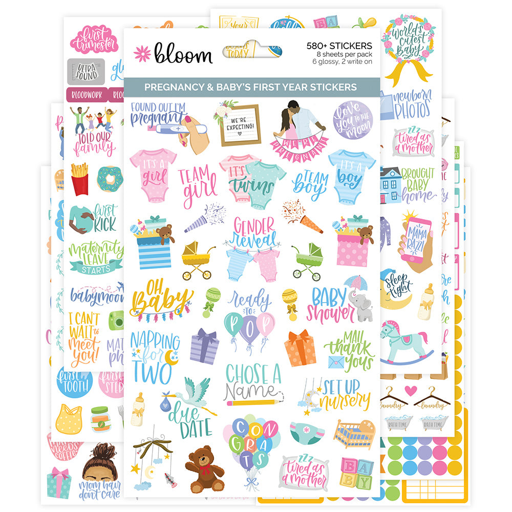  Pregnancy & Baby's First Year Planner Stickers Pack、mySite、ghnorth