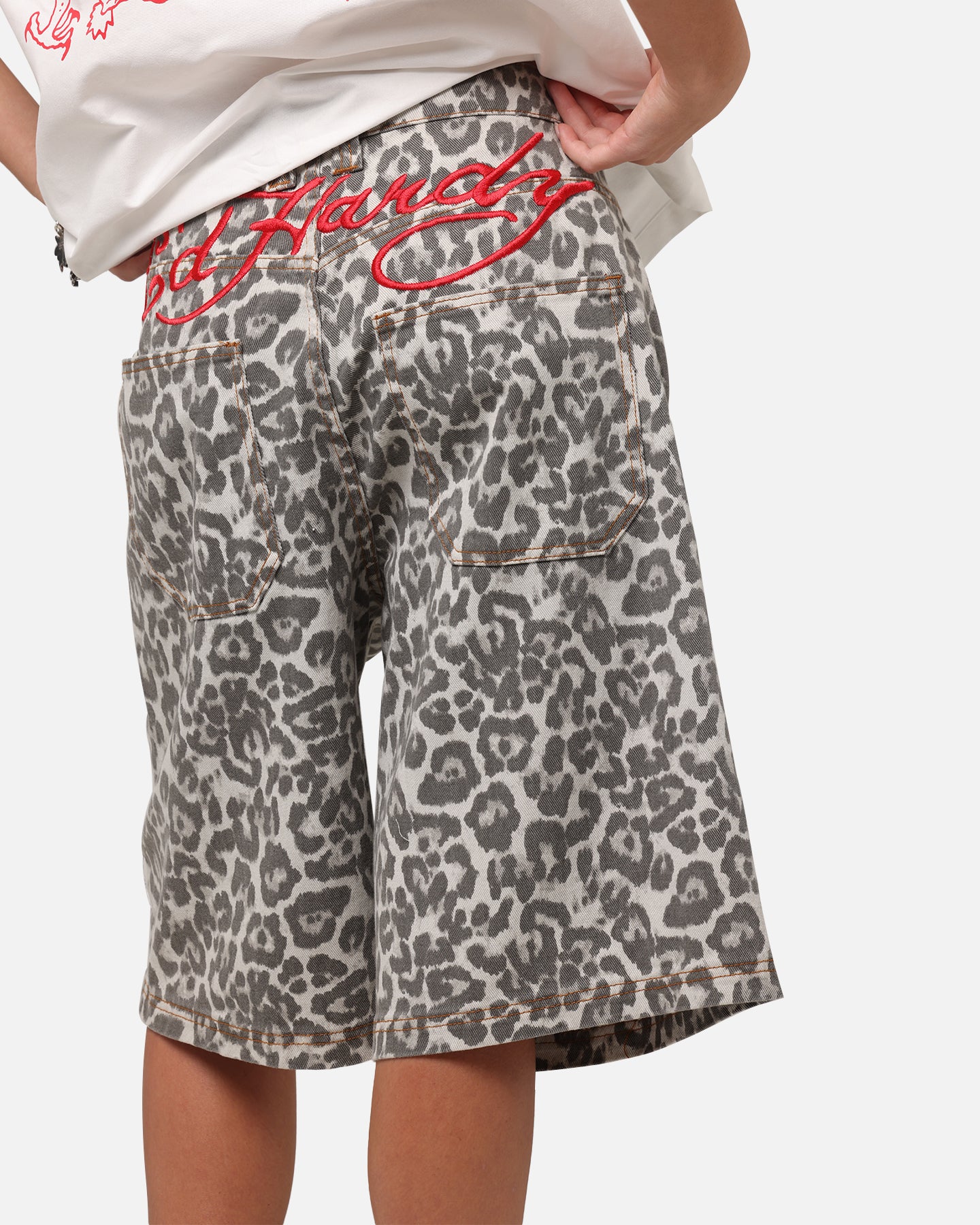 Ed Hardy Women's Leopard Jorts Leopard、mySite、zt4zffjzw