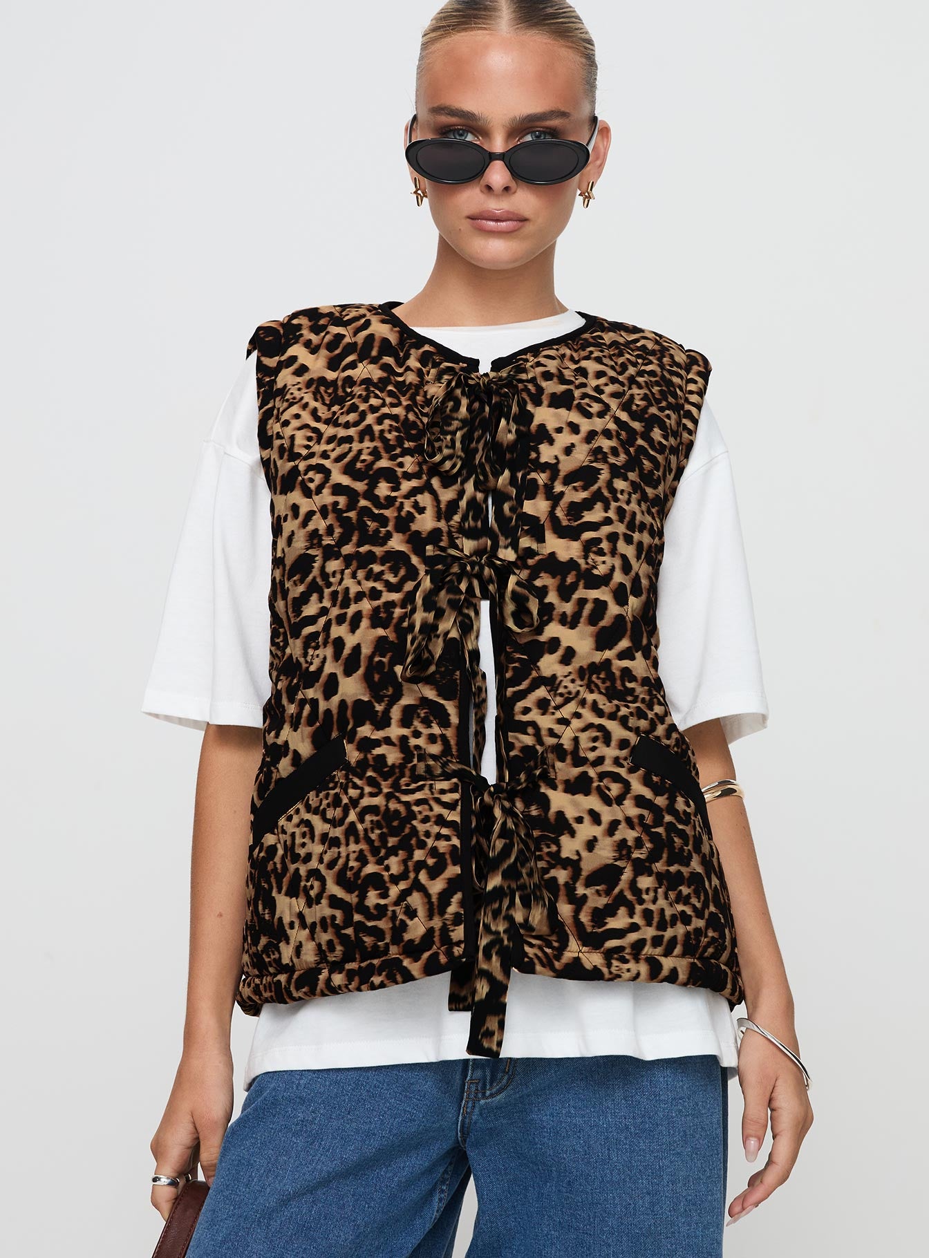 Samual Quilted Vest Leopard、mySite、solidvoid