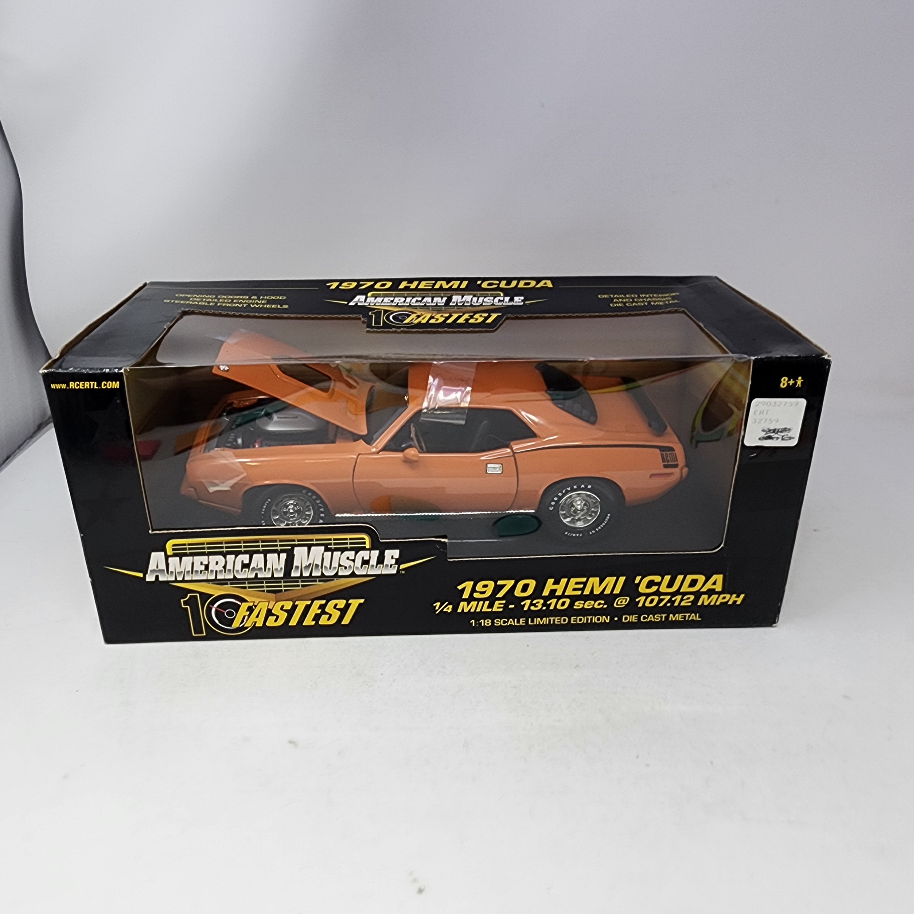 1970 Hemi Cuda * ERTL Collectibles 1/18 Scale American Muscle 10 Fastest、mySite、hgirdovlk