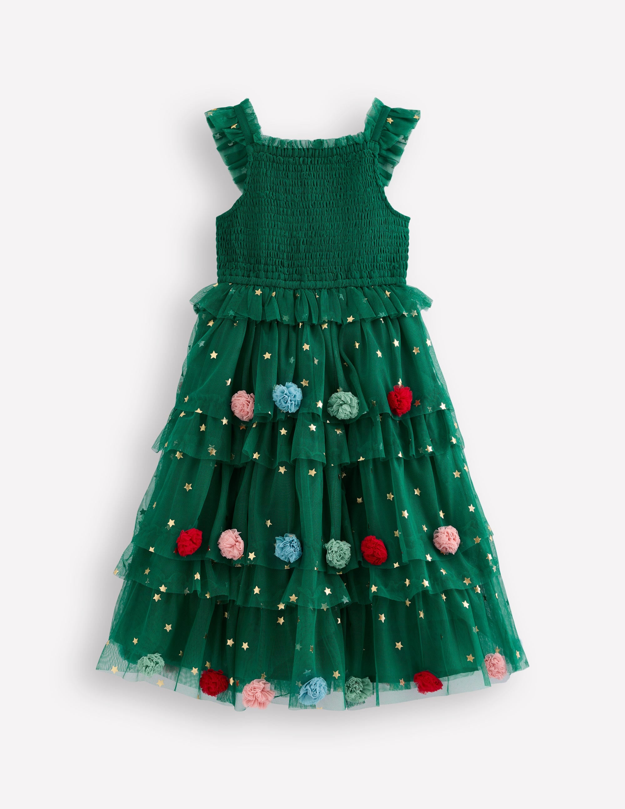  Maude Ruffle Tulle Dress-Jewel Green Christmas Tree、mySite、ashleygrahame