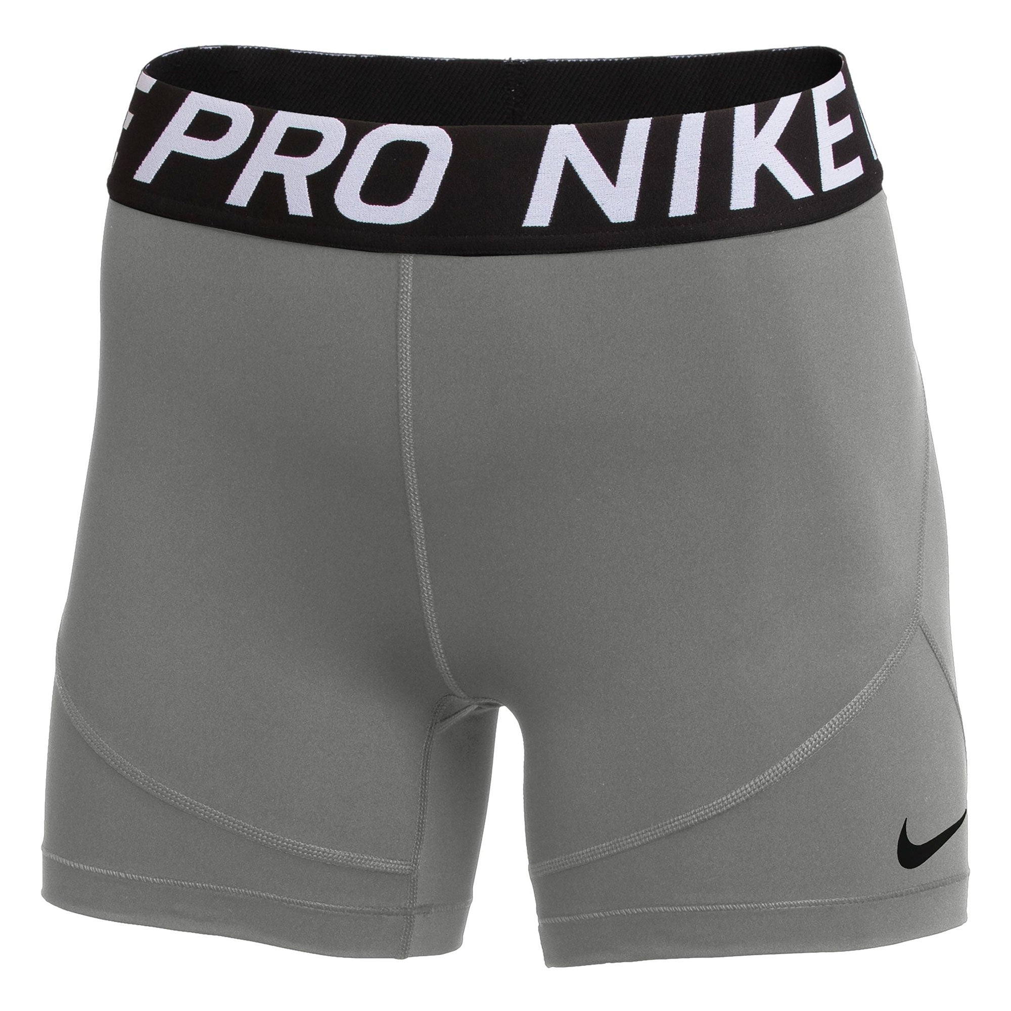 Nike Women's Pro 5 Inch Shorts Carbon Heather/Black、mySite、noshort