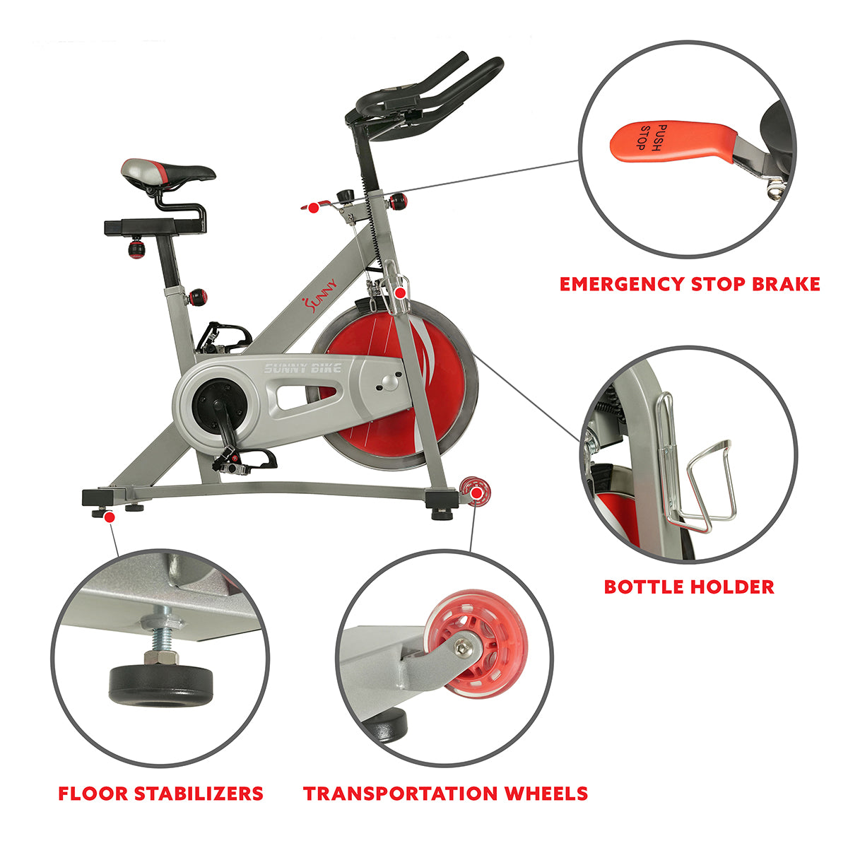  Fitness Pro II Stationary Indoor Cycling Bike、mySite、ghnorth