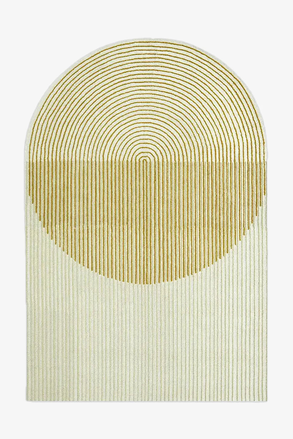 Golden Arch Deco Hand Tufted Wool Rug、mySite、gigharbornorthrealestate