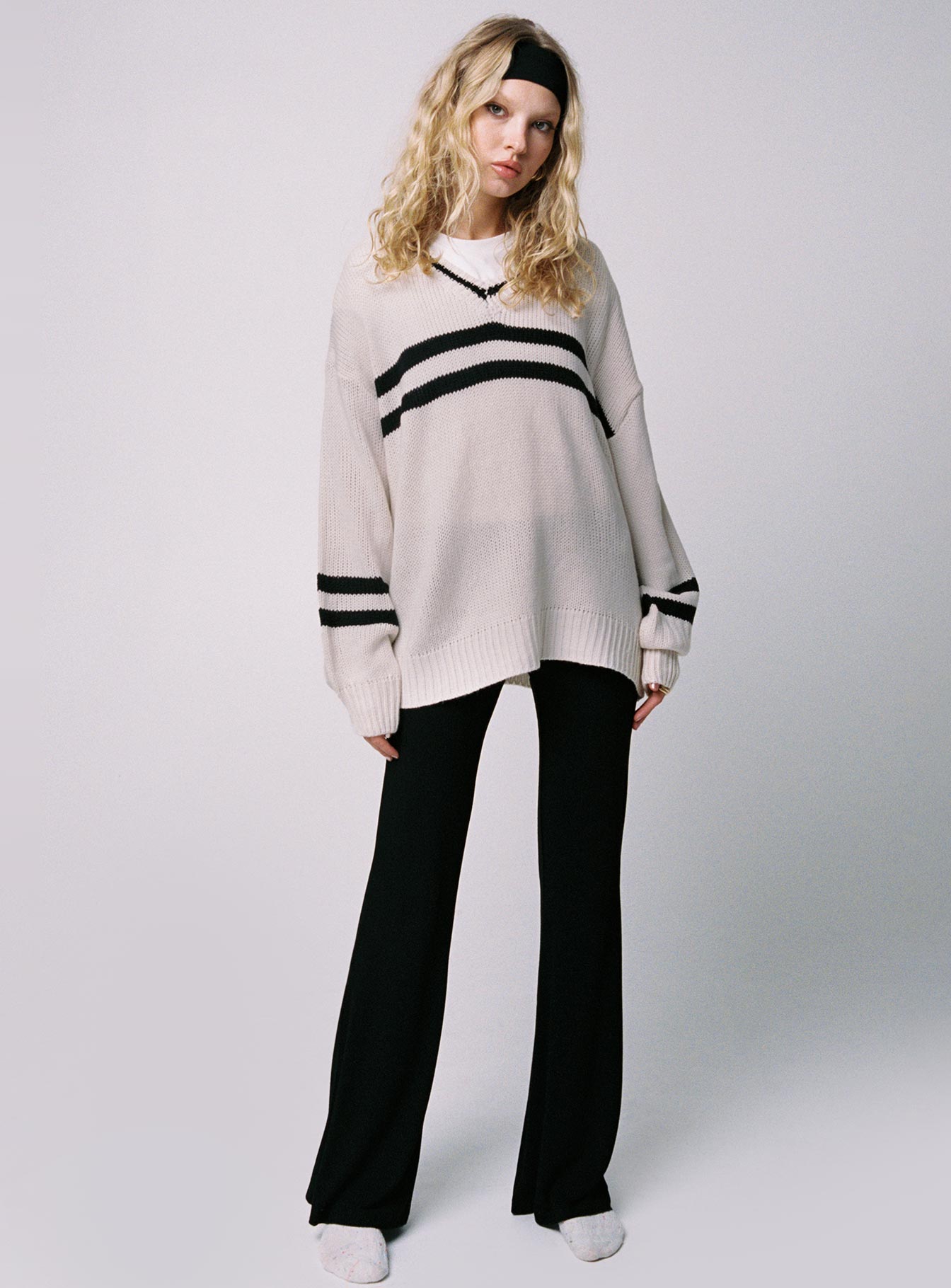 Cherize Ribbon Stitch Pant Black、mySite、solidvoid