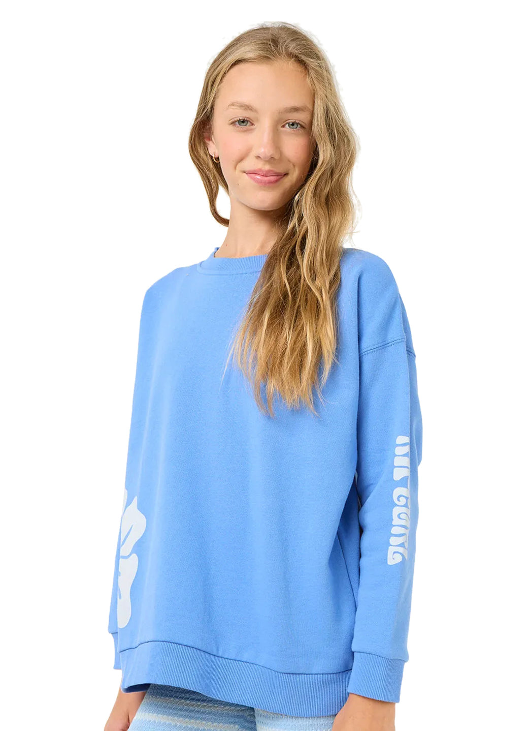 Rip Curl Girls' Bliss Crew Neck Sweatshirt (Big Kid)、mySite、noshort