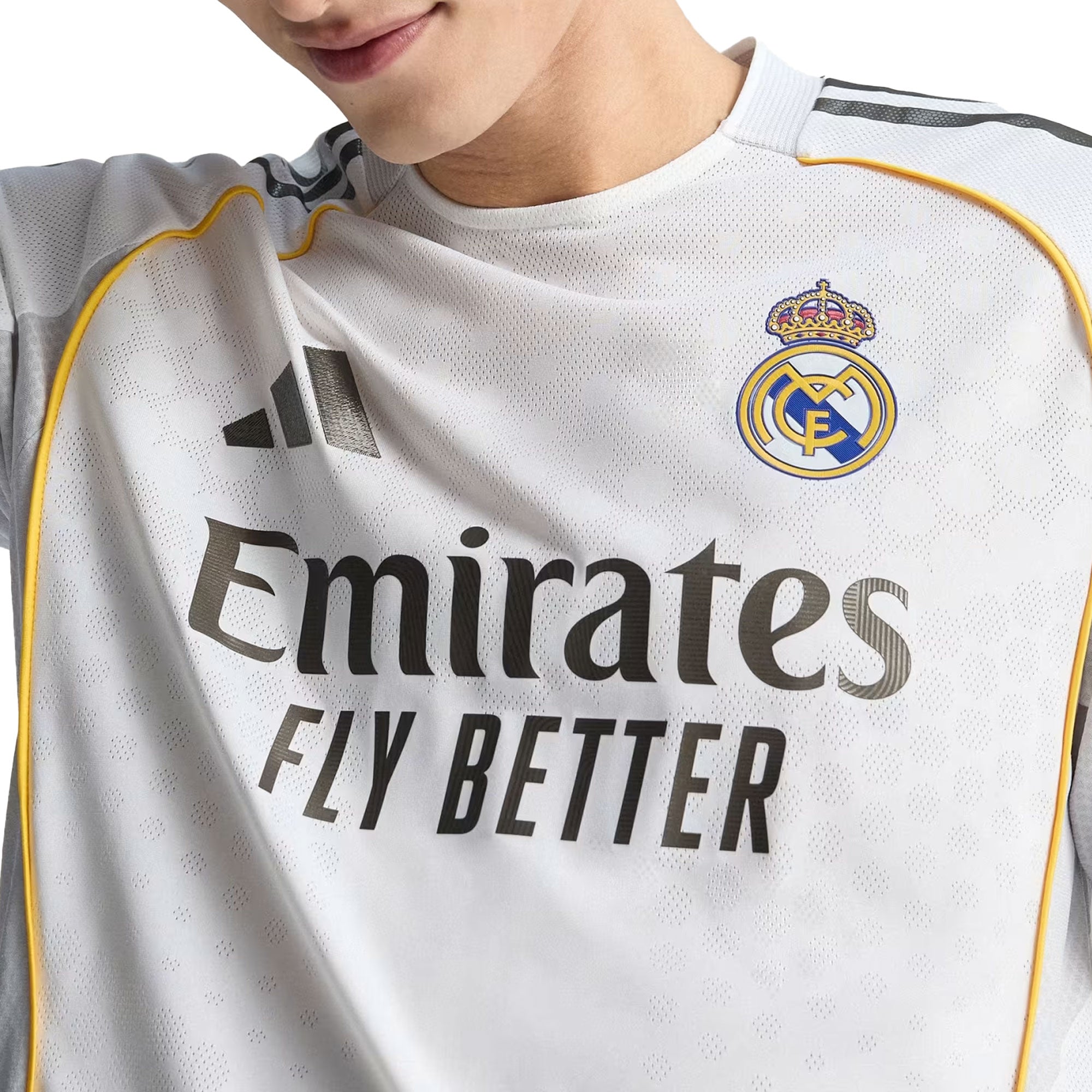 adidas Men's Real Madrid 2025/26 Authentic Home Jersey White、mySite、bottomscart